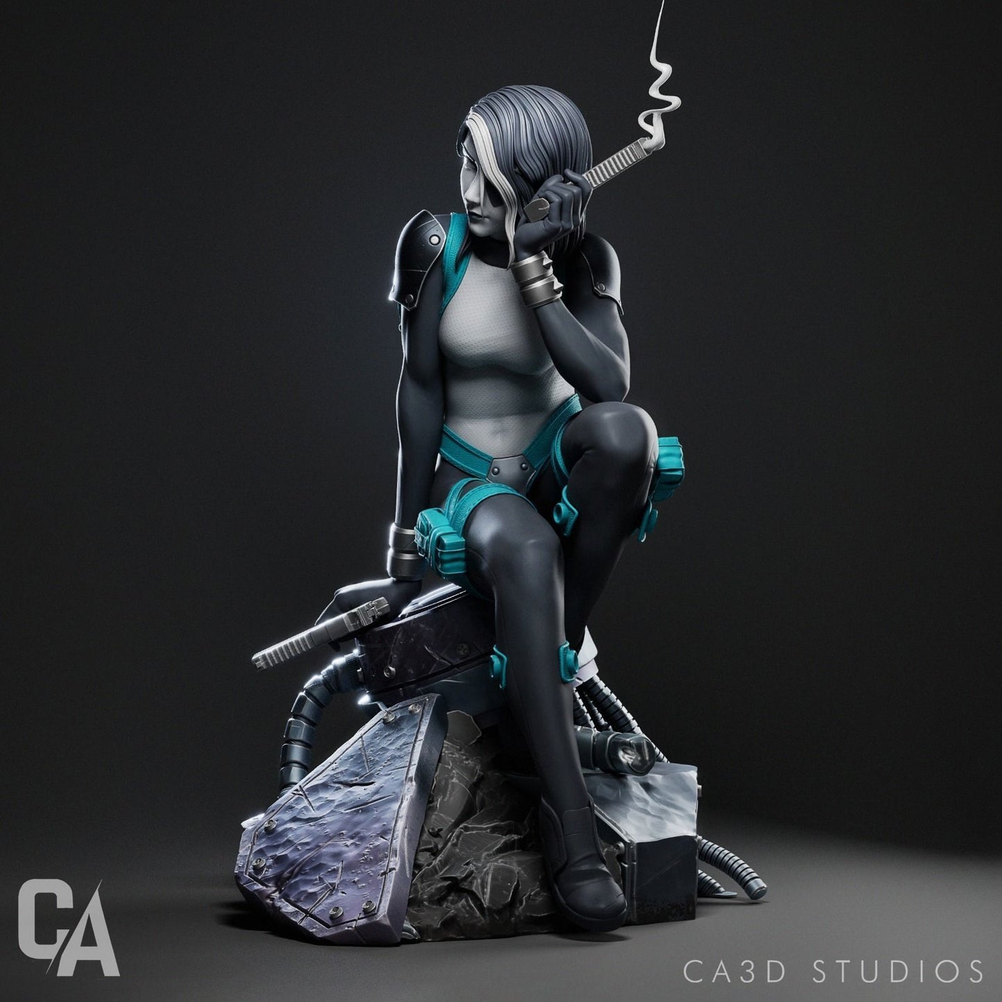 Domino Statue - Marvel - Collectible Garage Kit