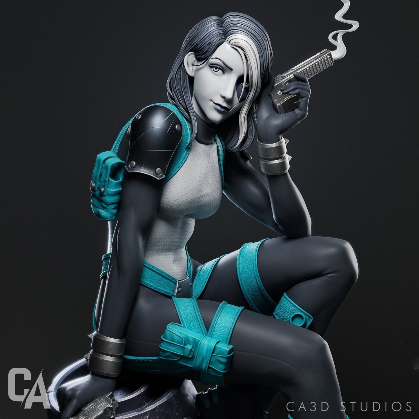 Domino Statue - Marvel - Collectible Garage Kit