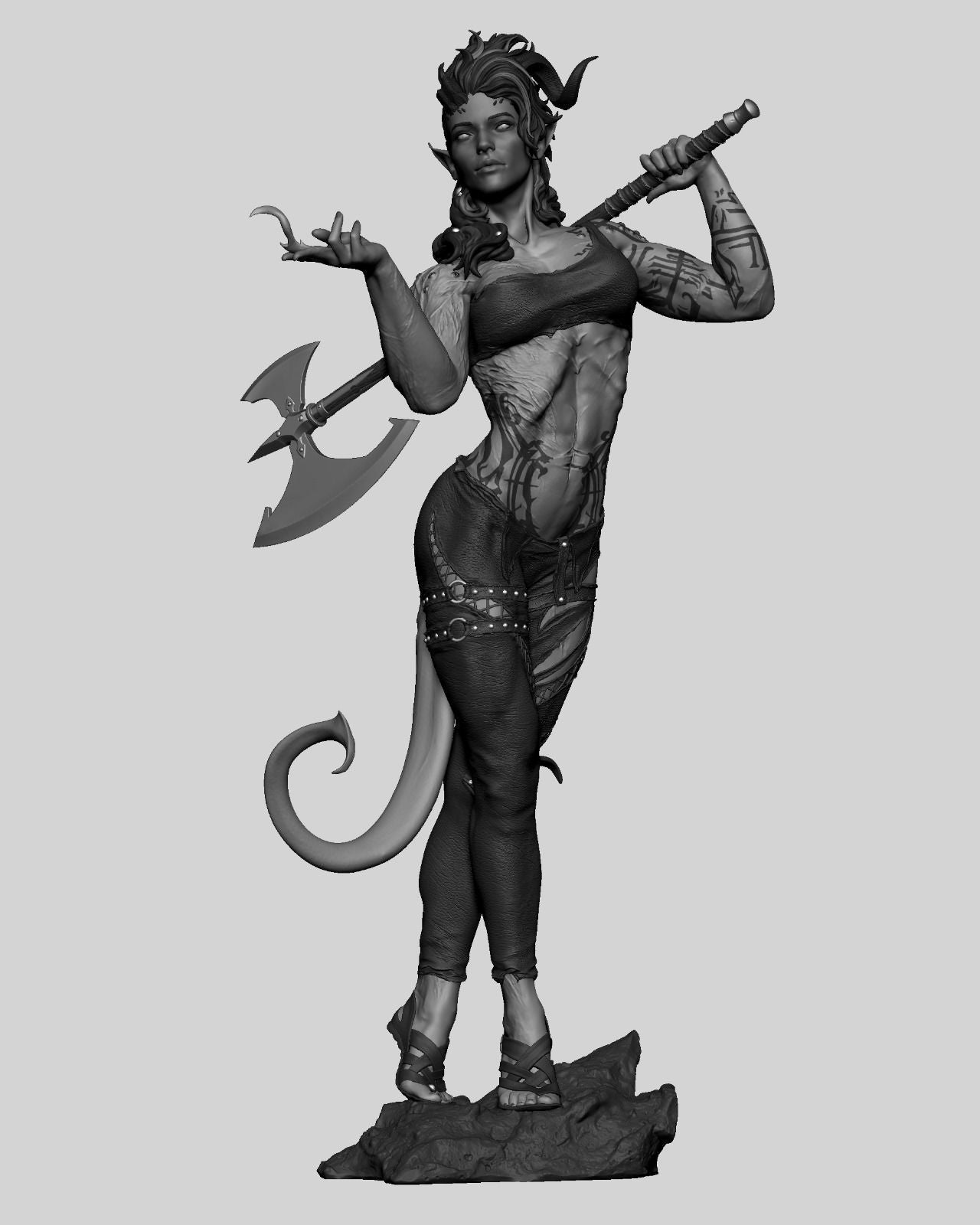 Karlach Statue - Baldurs Gate 3 - Collectible Garage Kit
