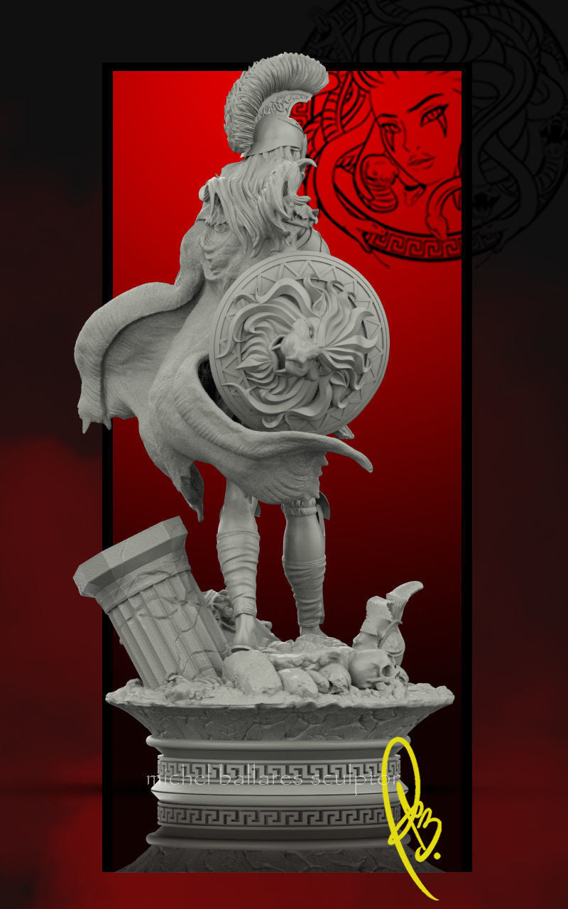Spartan Girl Statue - Mythological Warrior - Collectible Garage Kit