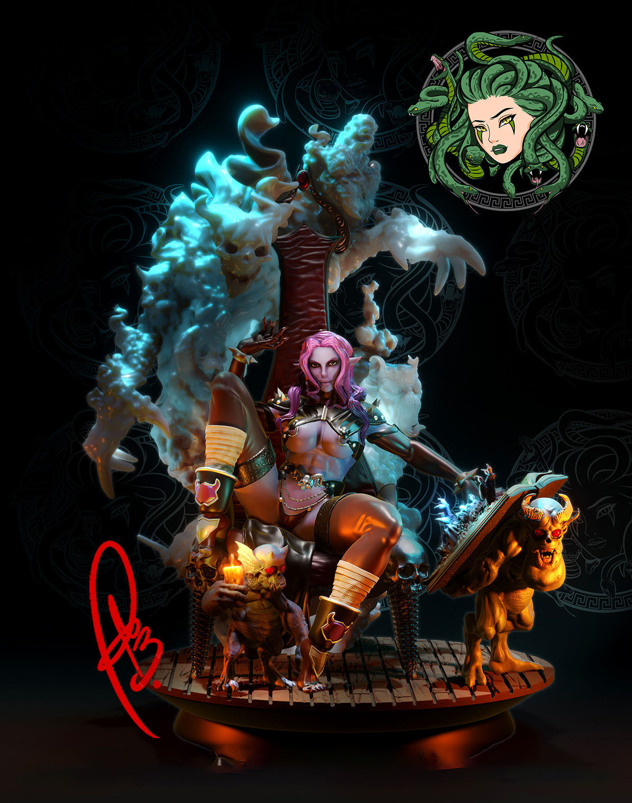 Summoner of Spirits Statue - Fantasy Summoner - Collectible Garage Kit