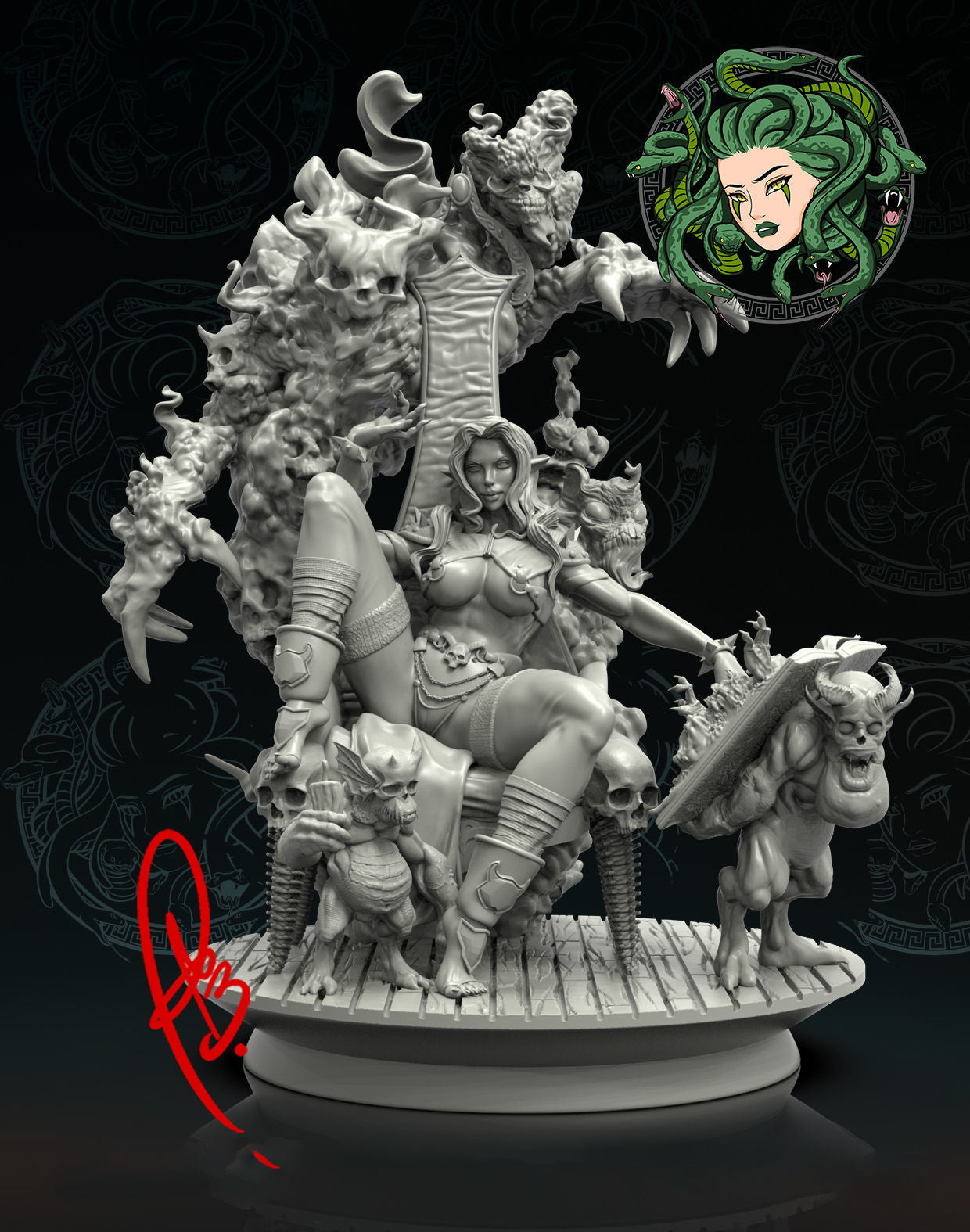 Summoner of Spirits Statue - Fantasy Summoner - Collectible Garage Kit