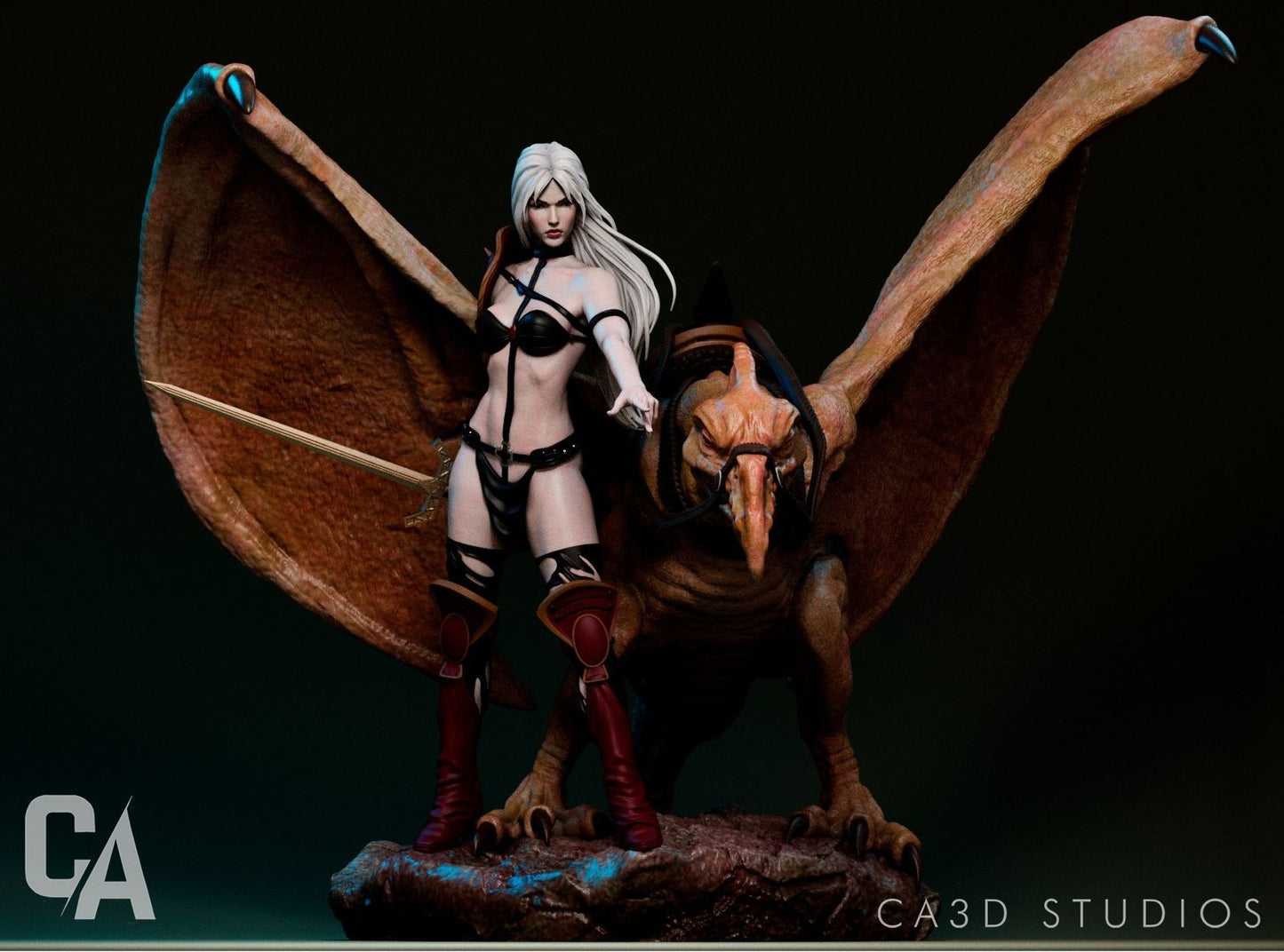 Taarna Statue - Heavy Metal - Collectible Garage Kit