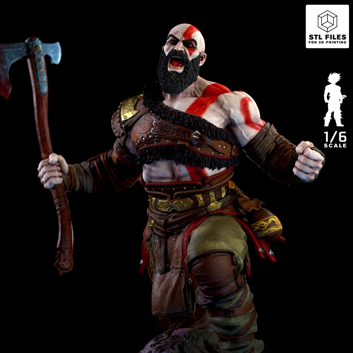 Kratos Statue - God of War - Collectible Garage Kit