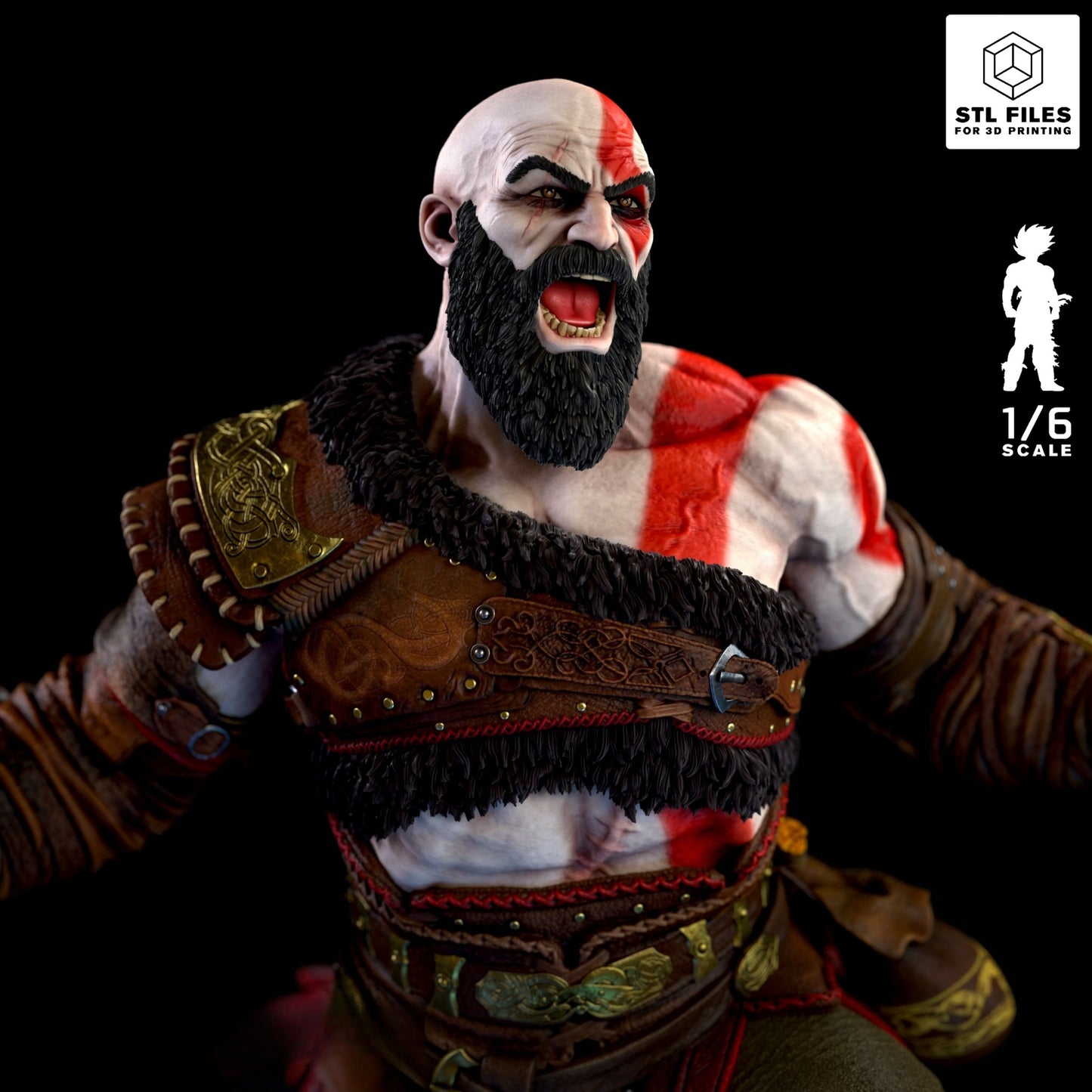 Kratos Statue - God of War - Collectible Garage Kit