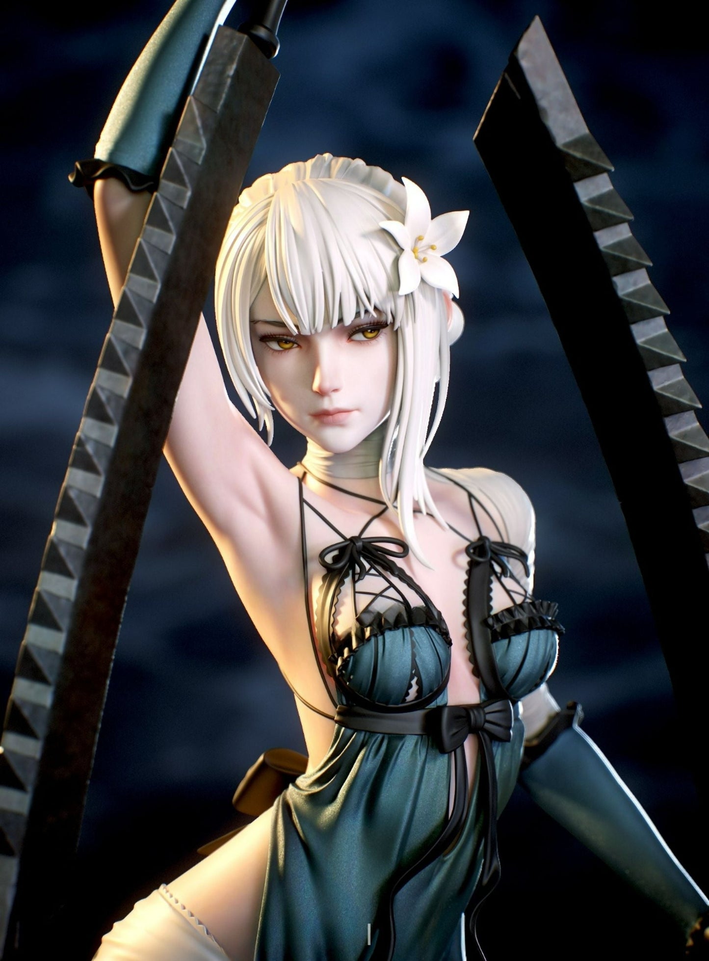 Kaine Statue - NieR - Collectible Garage Kit