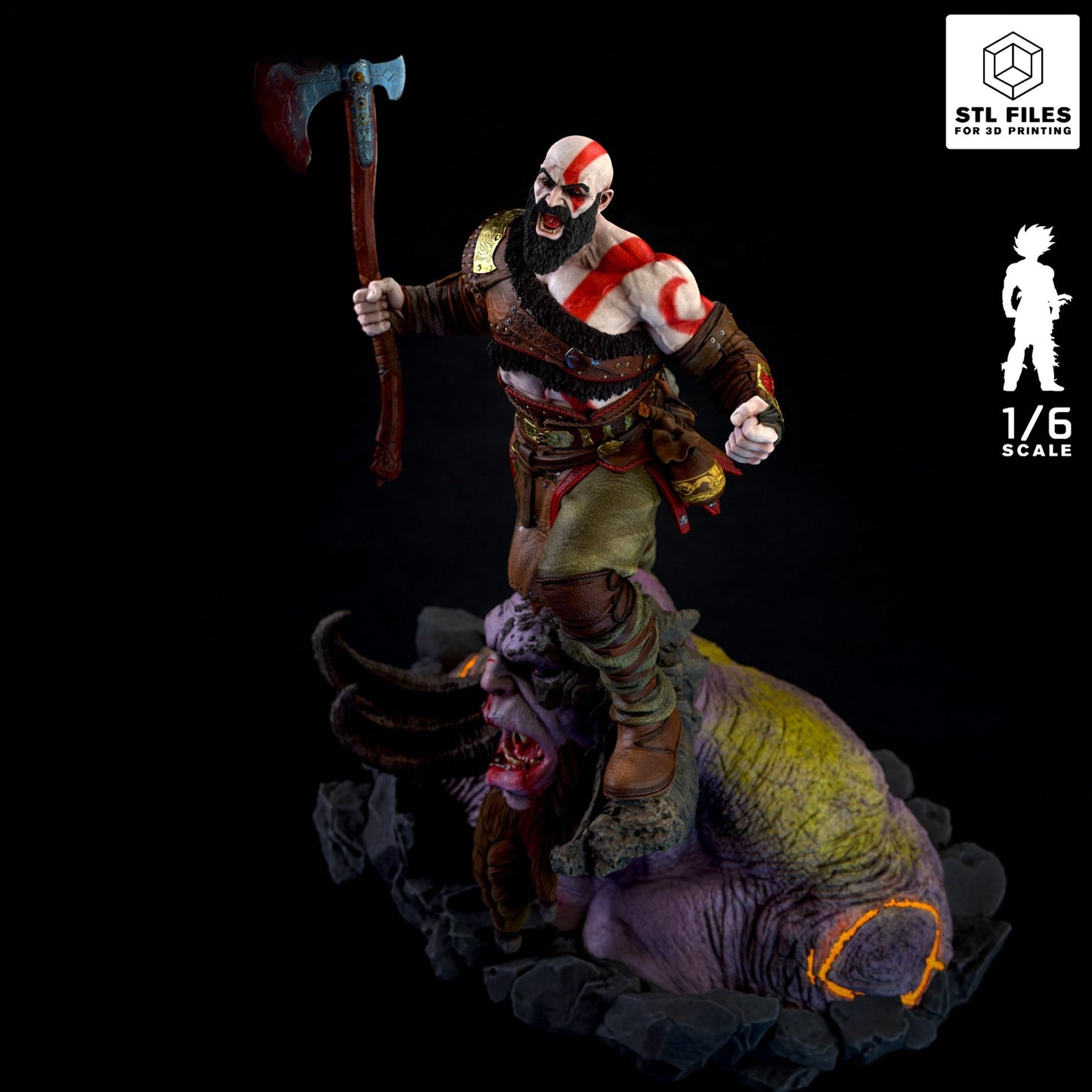 Kratos Statue - God of War - Collectible Garage Kit