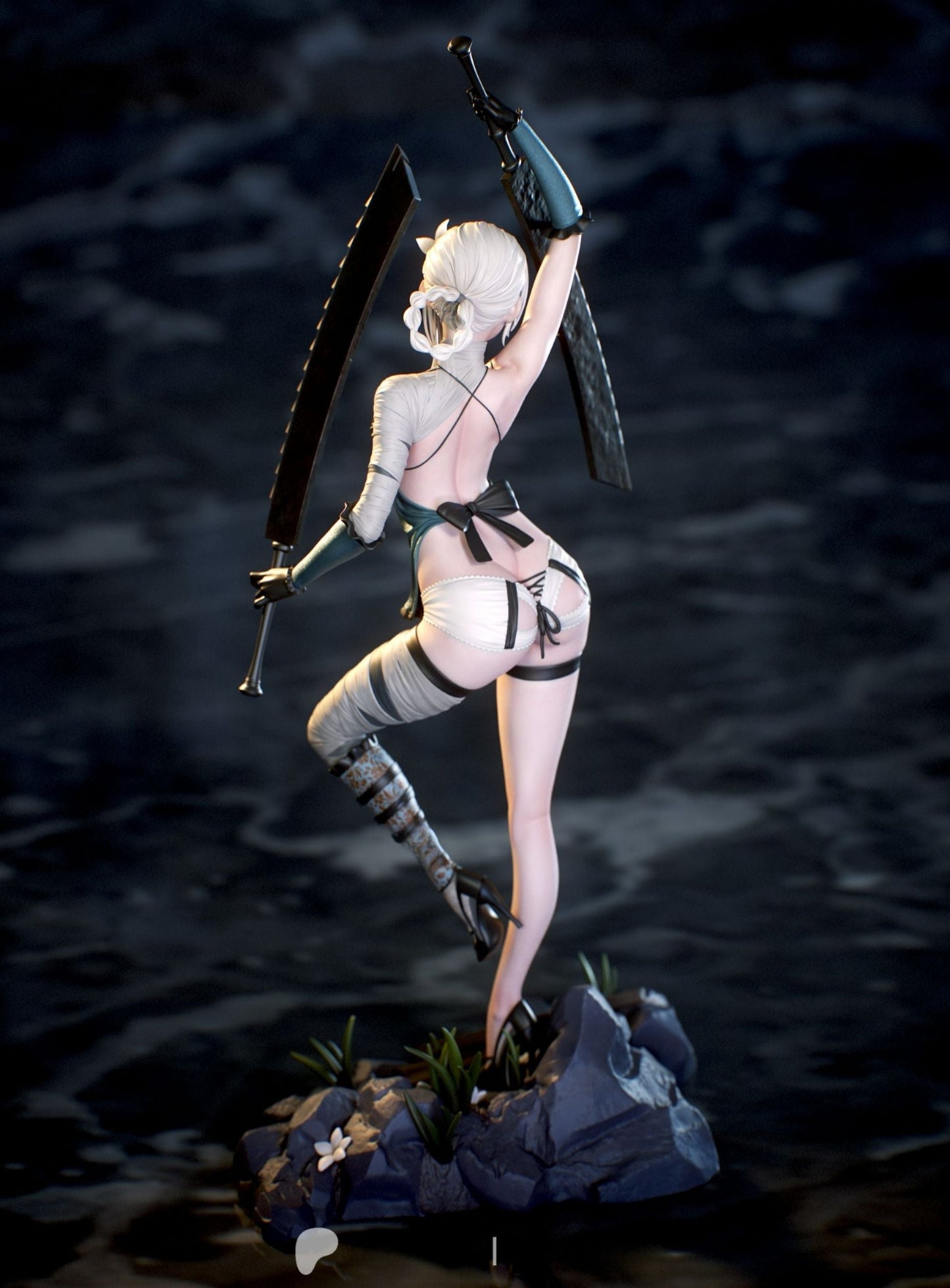 Kaine Statue - NieR - Collectible Garage Kit