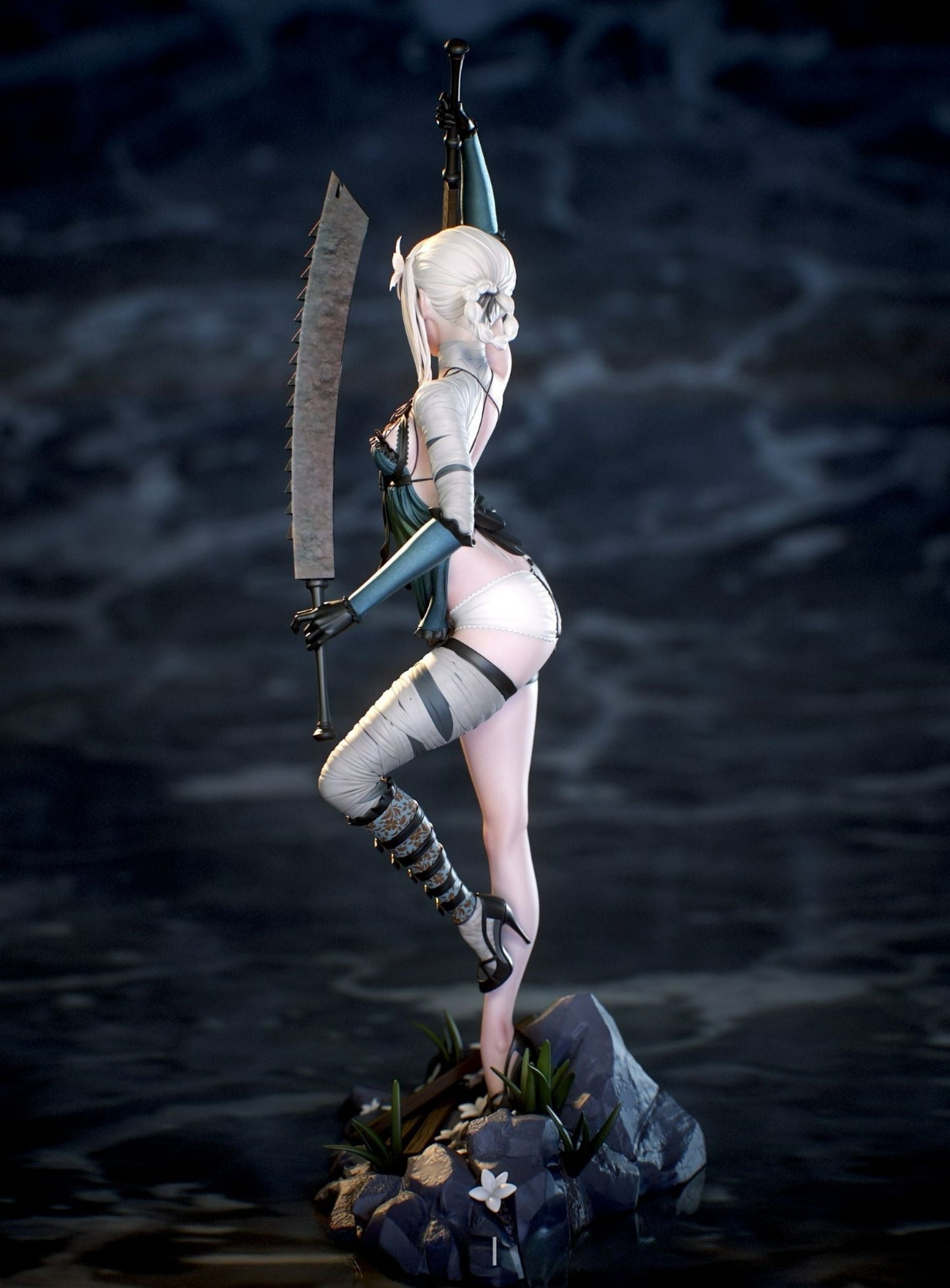 Kaine Statue - NieR - Collectible Garage Kit