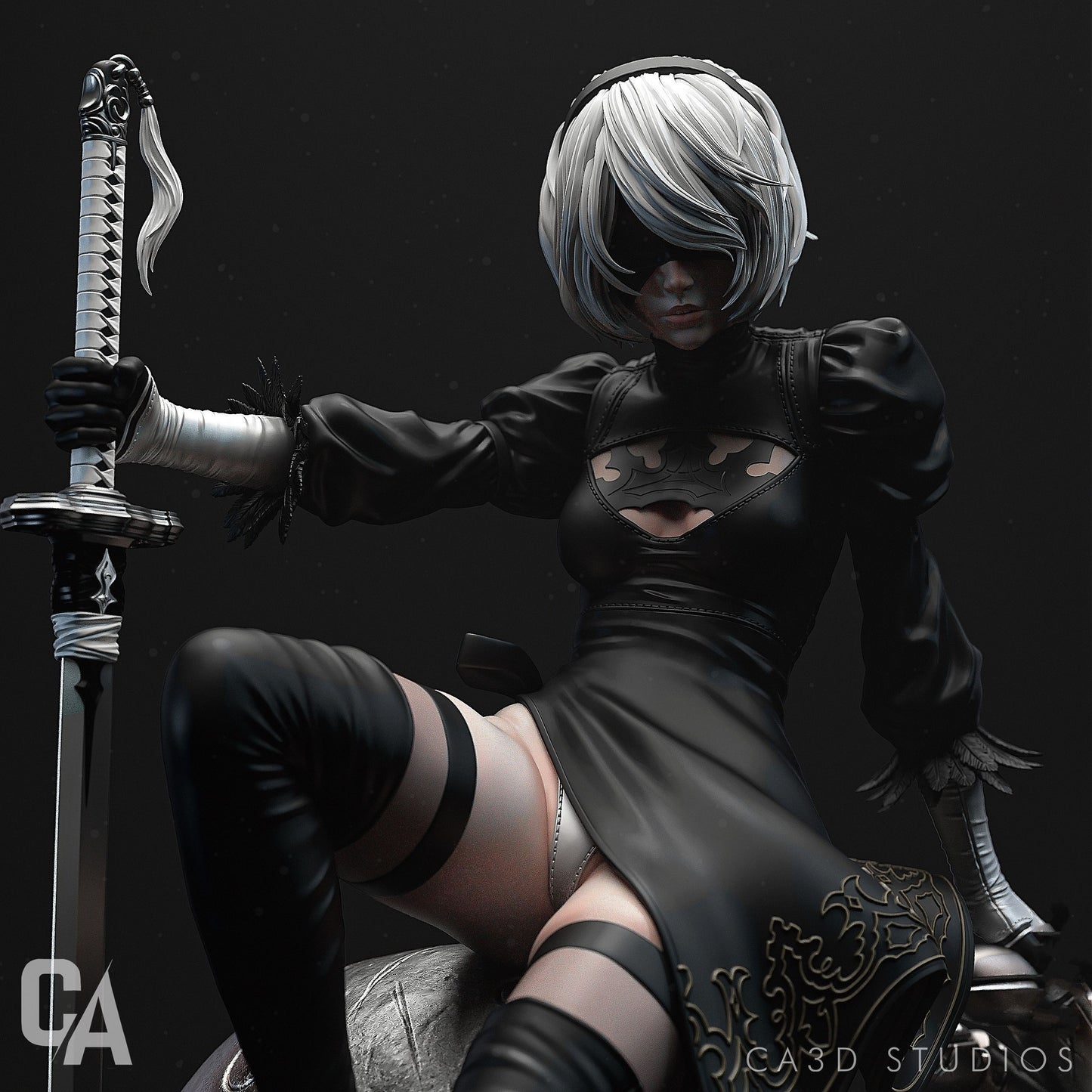 2B Statue - Nier Automata - Collectible Garage Kit