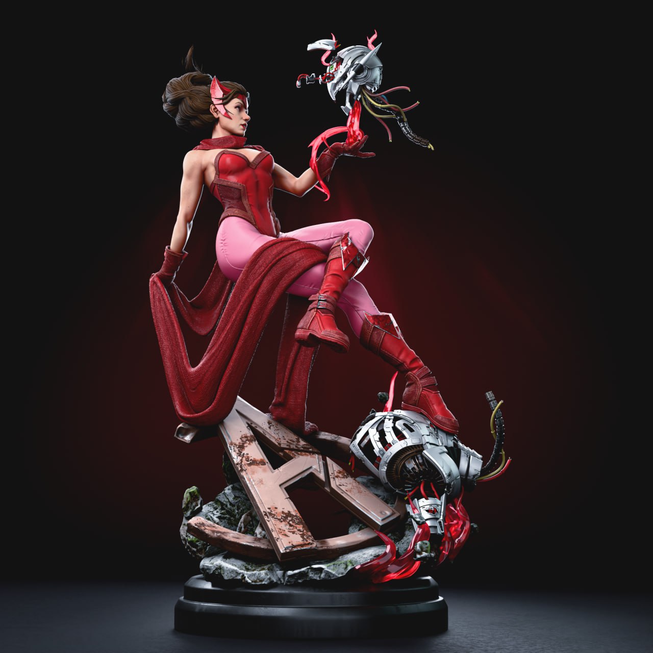 Scarlet Witch Statue - Wanda Maximoff - Collectible Garage Kit