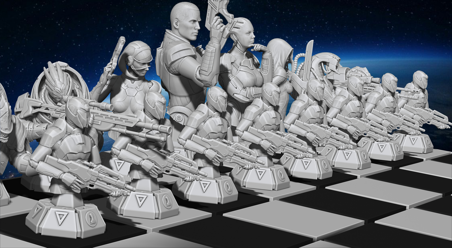 Mass Effect Inspired Chess Set