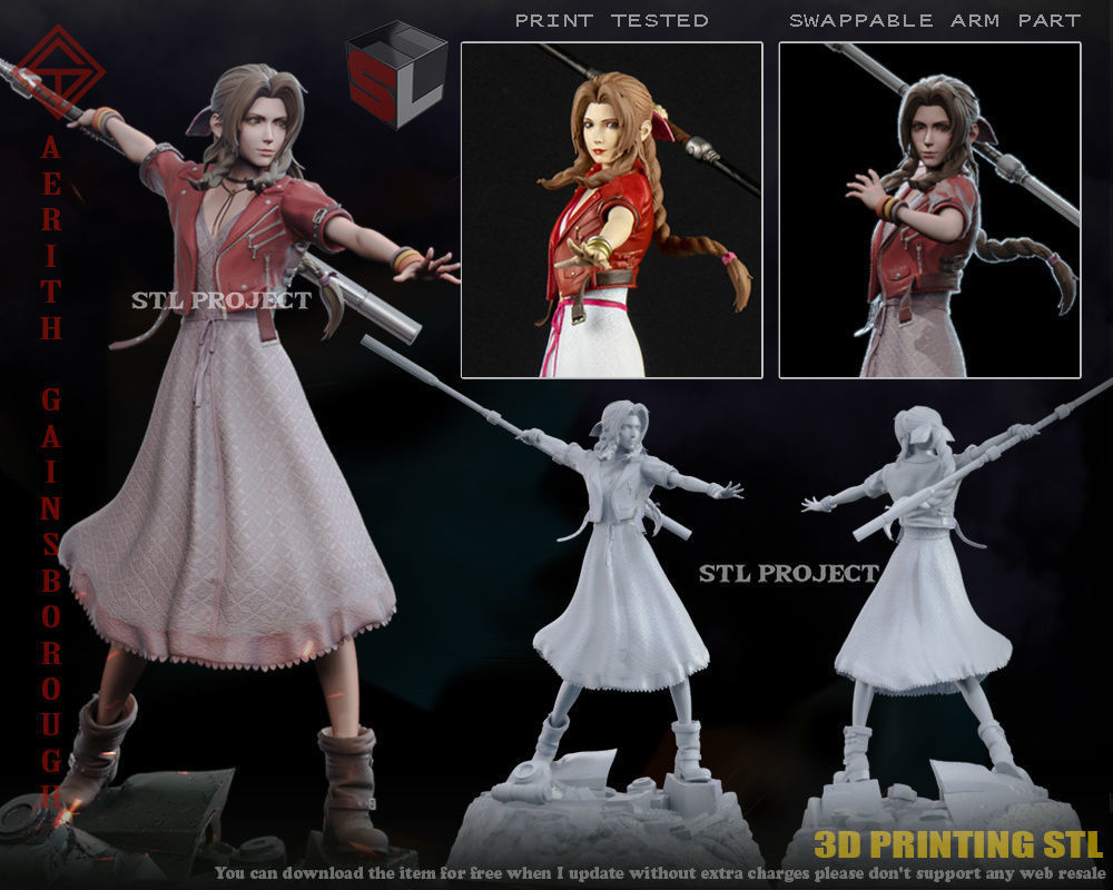 Aerith Statue - Final Fantasy VII - Collectible Garage Kit