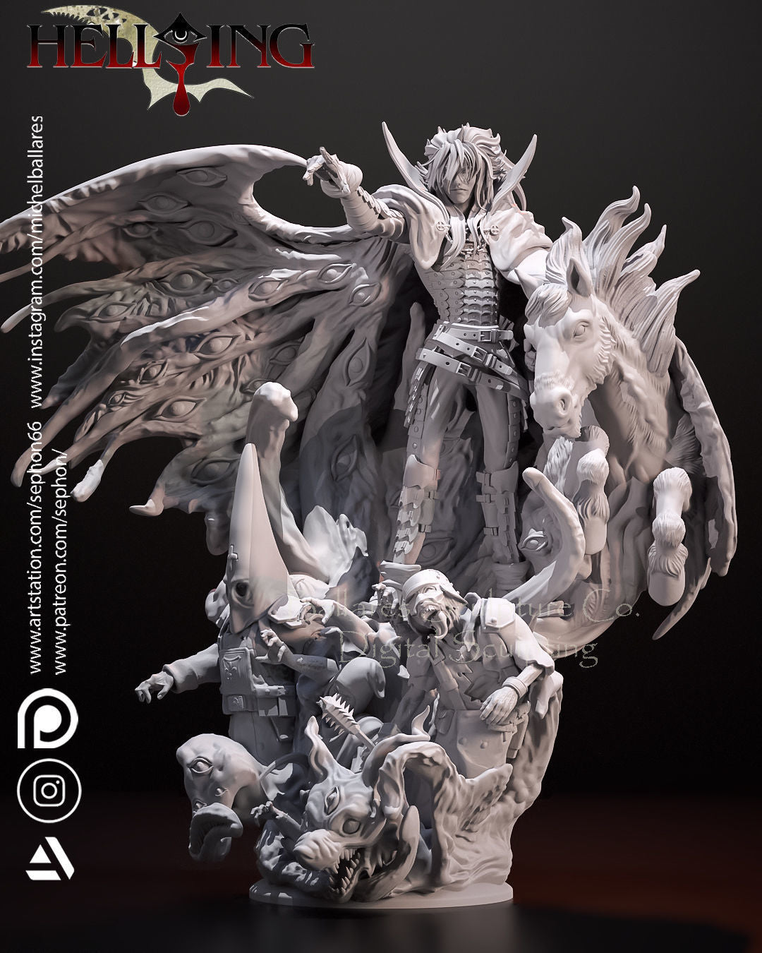 Alucard Statue - Hellsing - Collectible Garage Kit