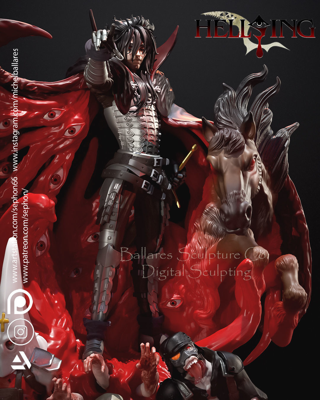 Alucard Statue - Hellsing - Collectible Garage Kit