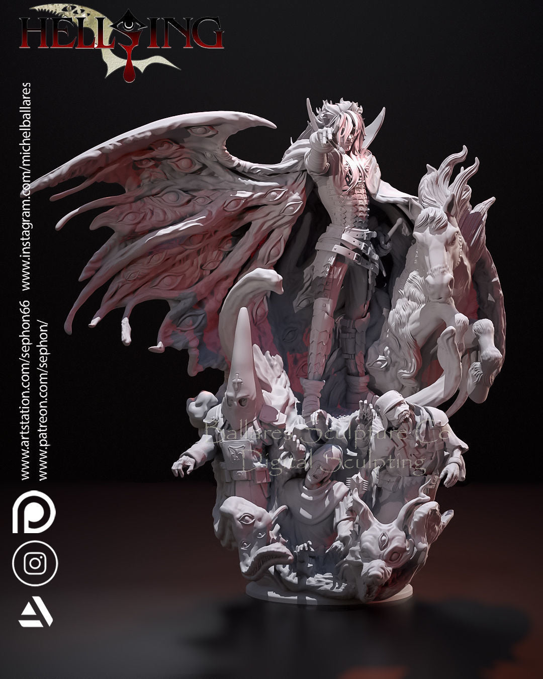 Alucard Statue - Hellsing - Collectible Garage Kit