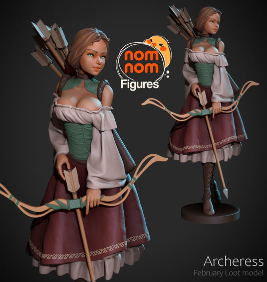 Archeress Statue - Fantasy Heroine - Collectible Garage Kit