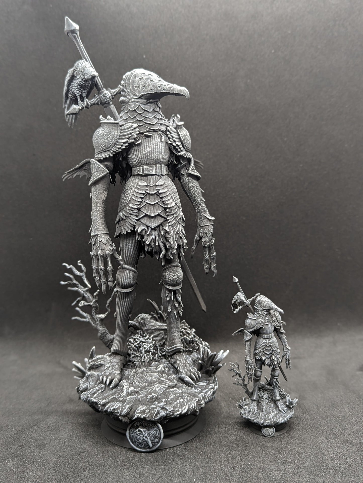 Armored Scarecrow Statue - Fantasy Horror - Collectible Garage Kit