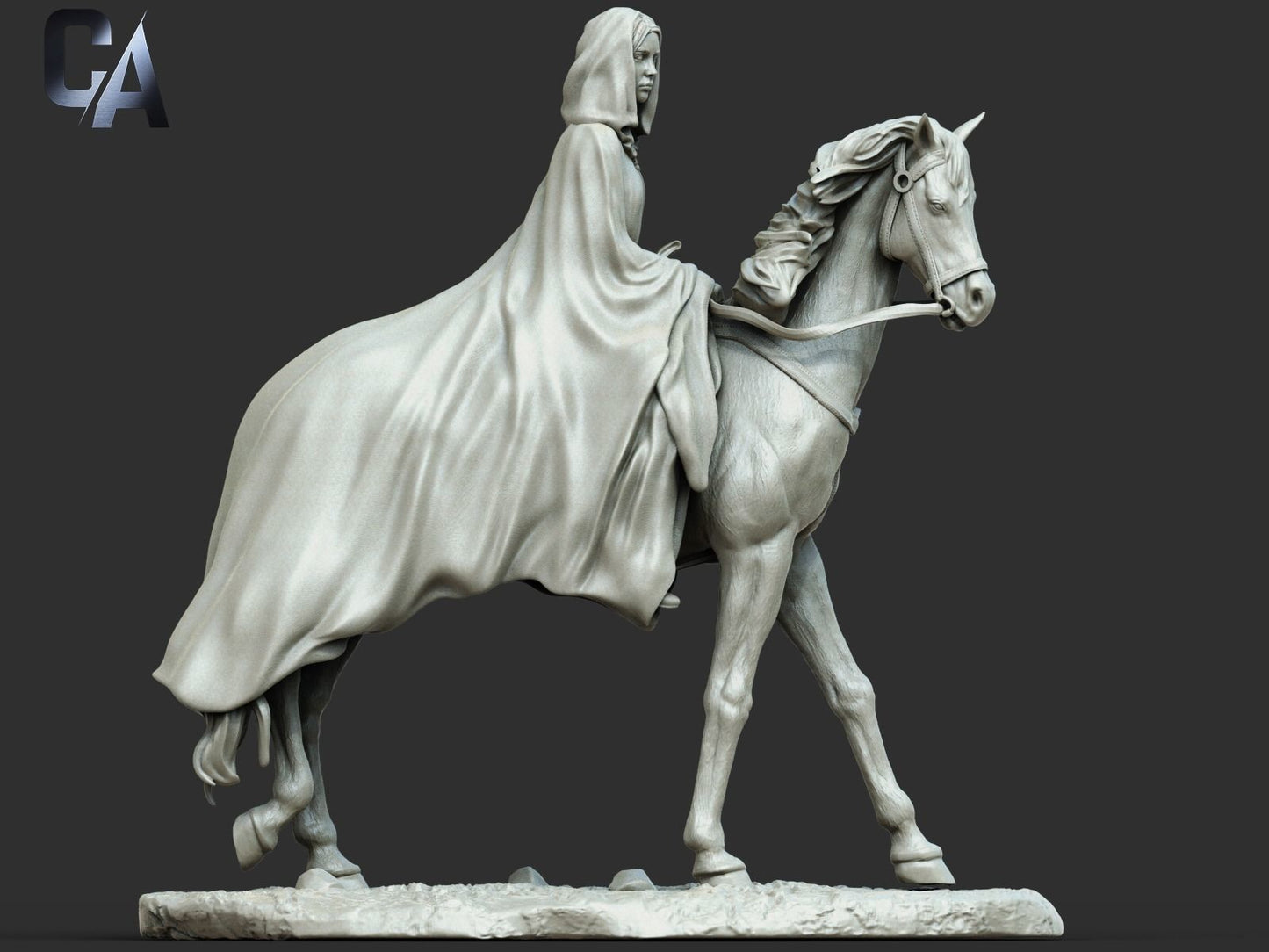 Arwen on Horse Statue - The Lord of the Rings - Collectible Garage Kit