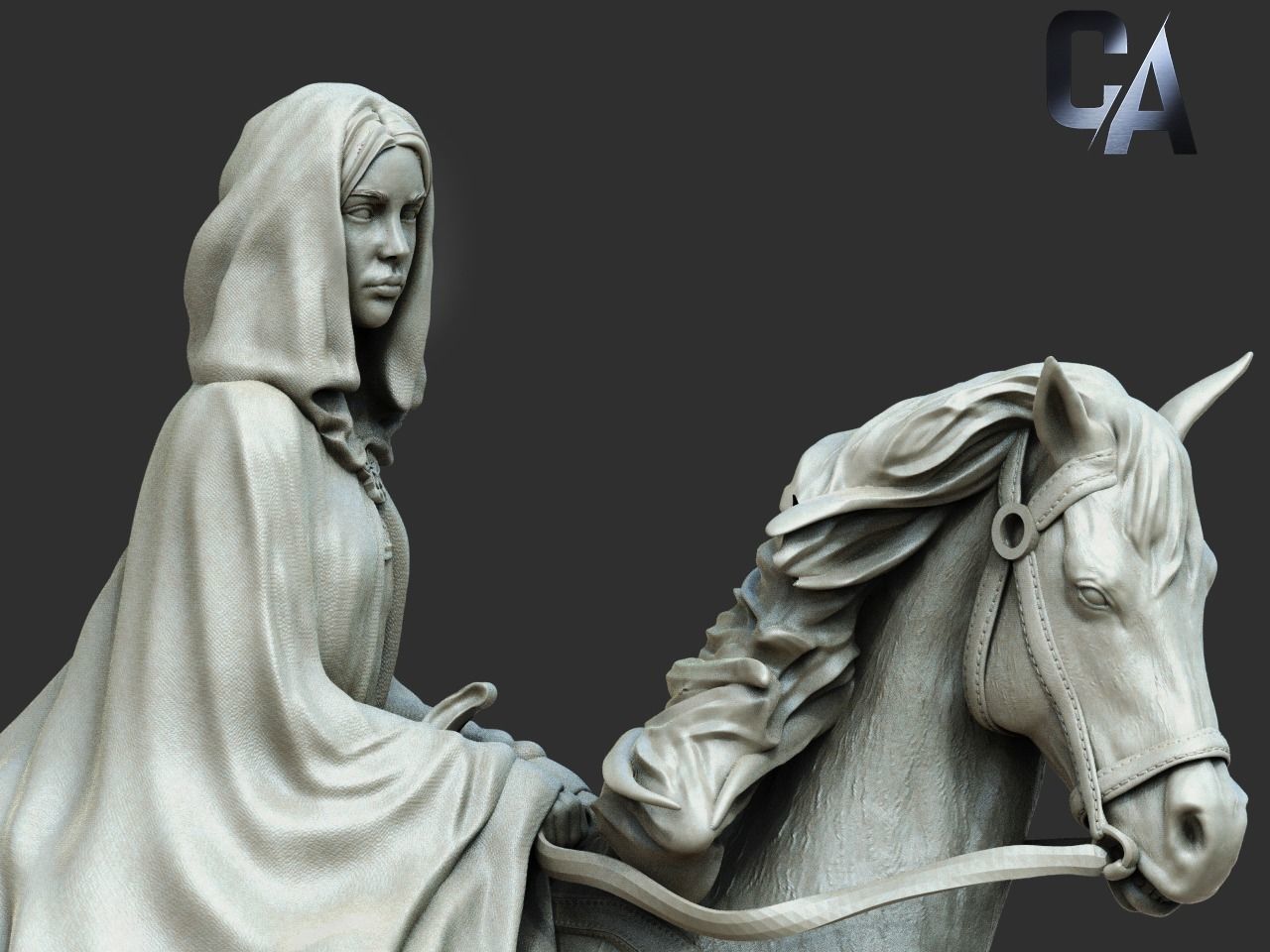 Arwen on Horse Statue - The Lord of the Rings - Collectible Garage Kit