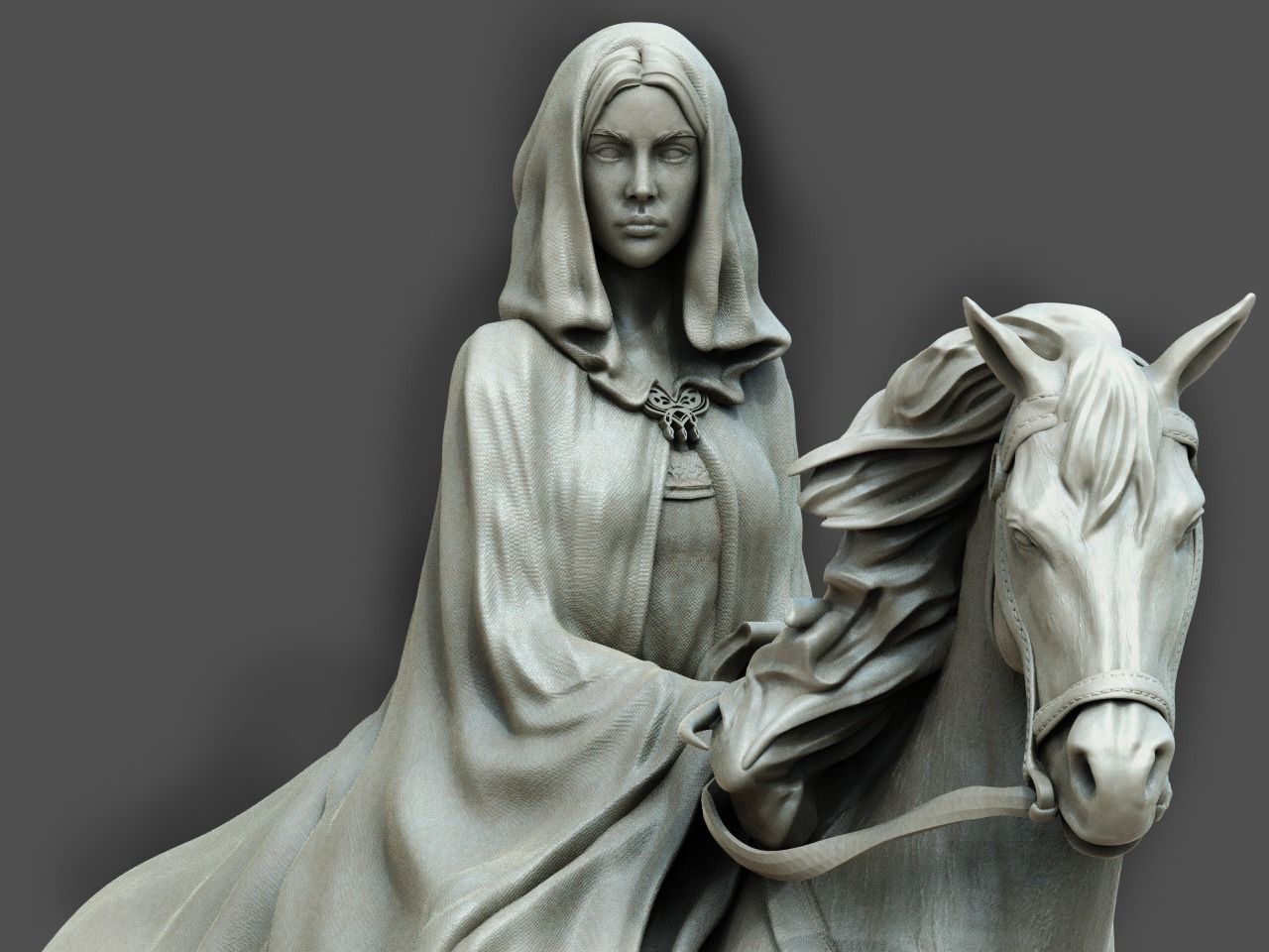 Arwen on Horse Statue - The Lord of the Rings - Collectible Garage Kit