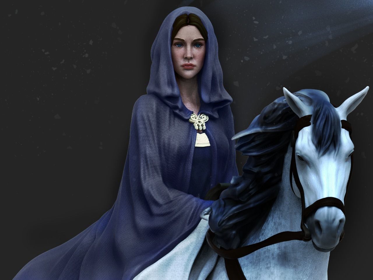 Arwen on Horse Statue - The Lord of the Rings - Collectible Garage Kit