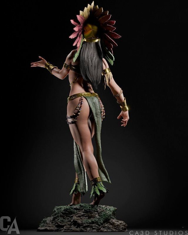 Aztec Goddess Statue - Collectible Garage Kit