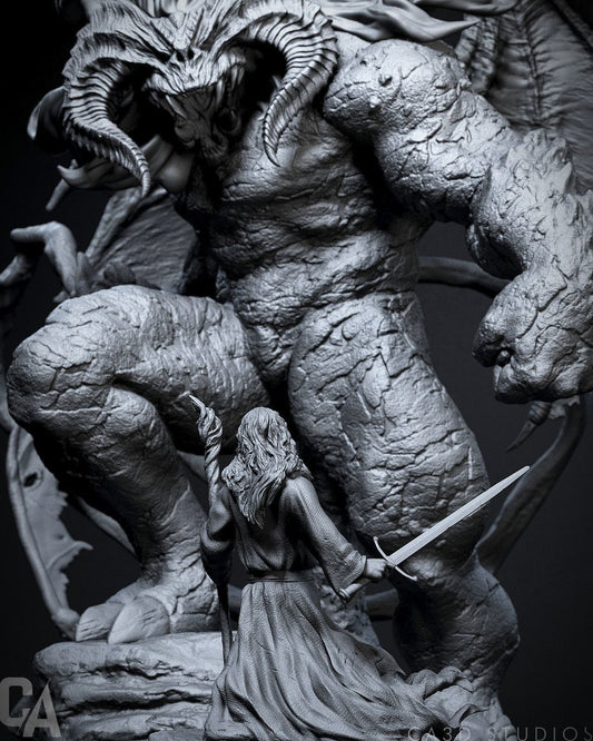 Balrog vs Gandalf - Lord of the Rings - Collectible Garage Kit