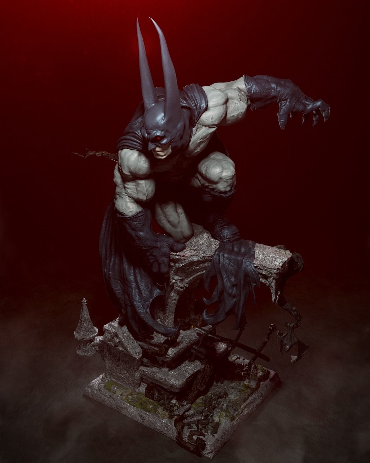 Batman Vampire Statue - Collectible Garage Kit