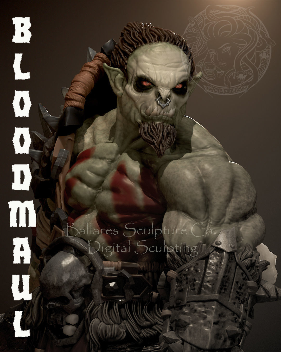 Bloodmaul Statue - Fantasy Horror - Collectible Garage Kit