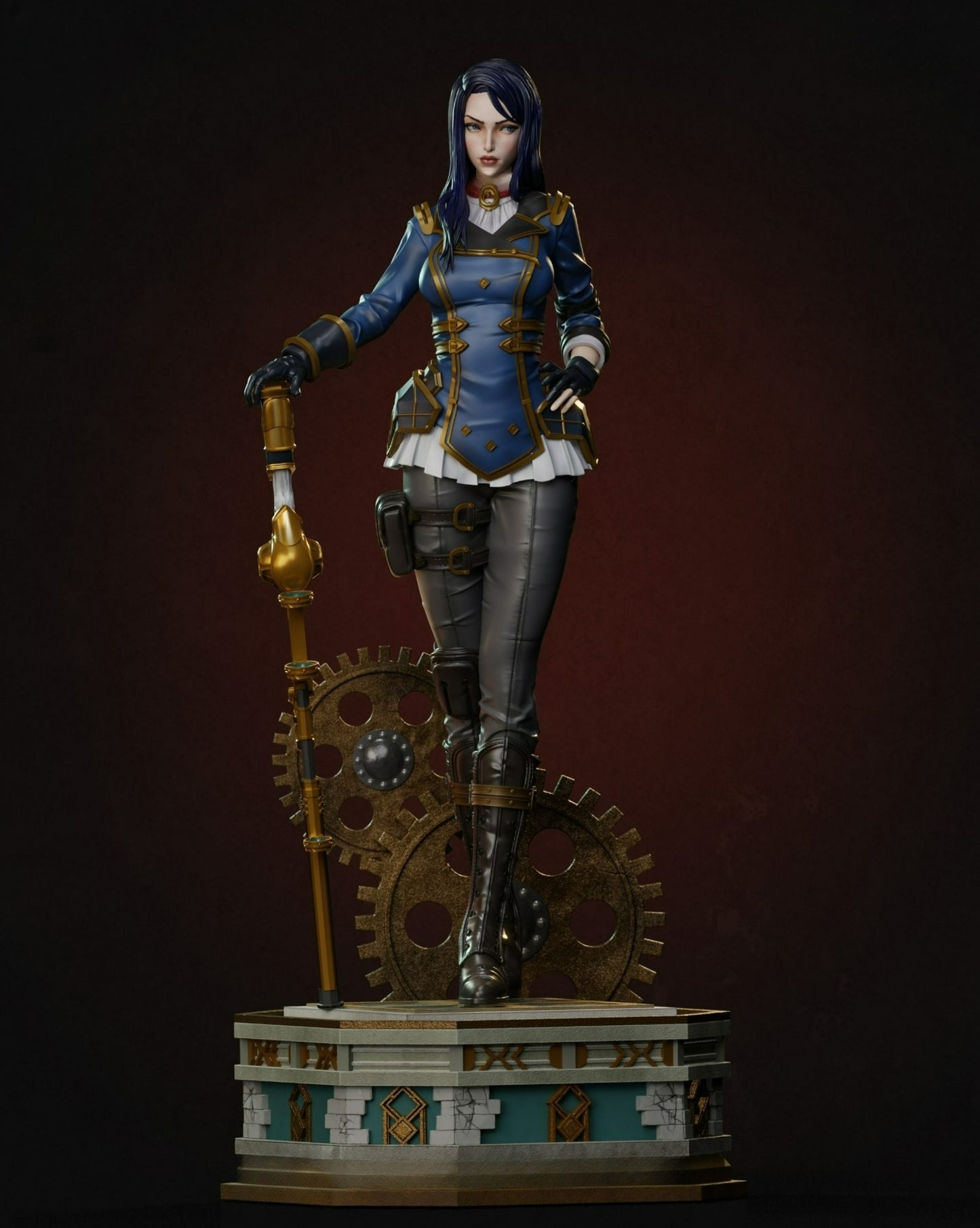 Caitlyn Arcane Statue - League of Legends - Collectible Garage Kit