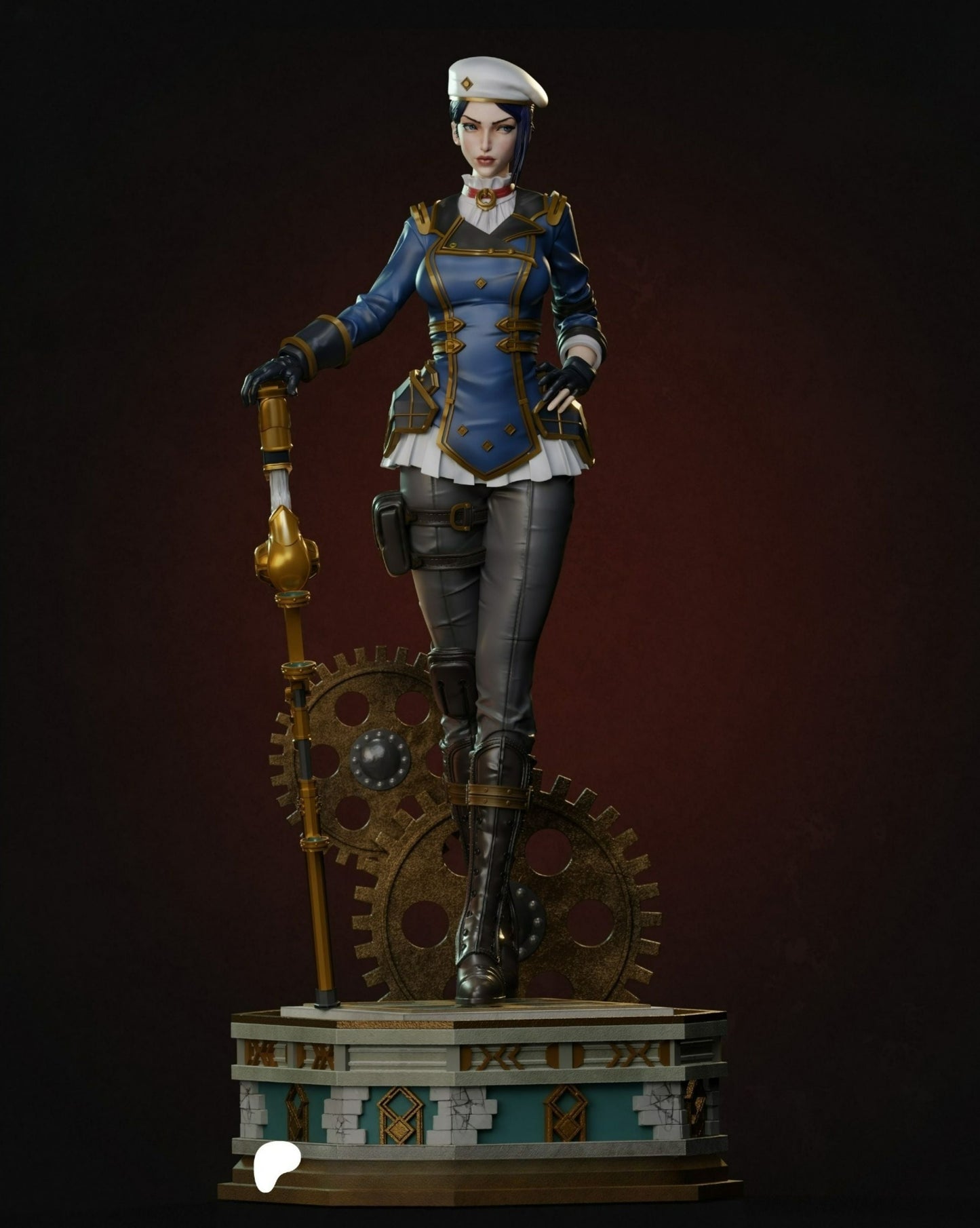 Caitlyn Arcane Statue - League of Legends - Collectible Garage Kit