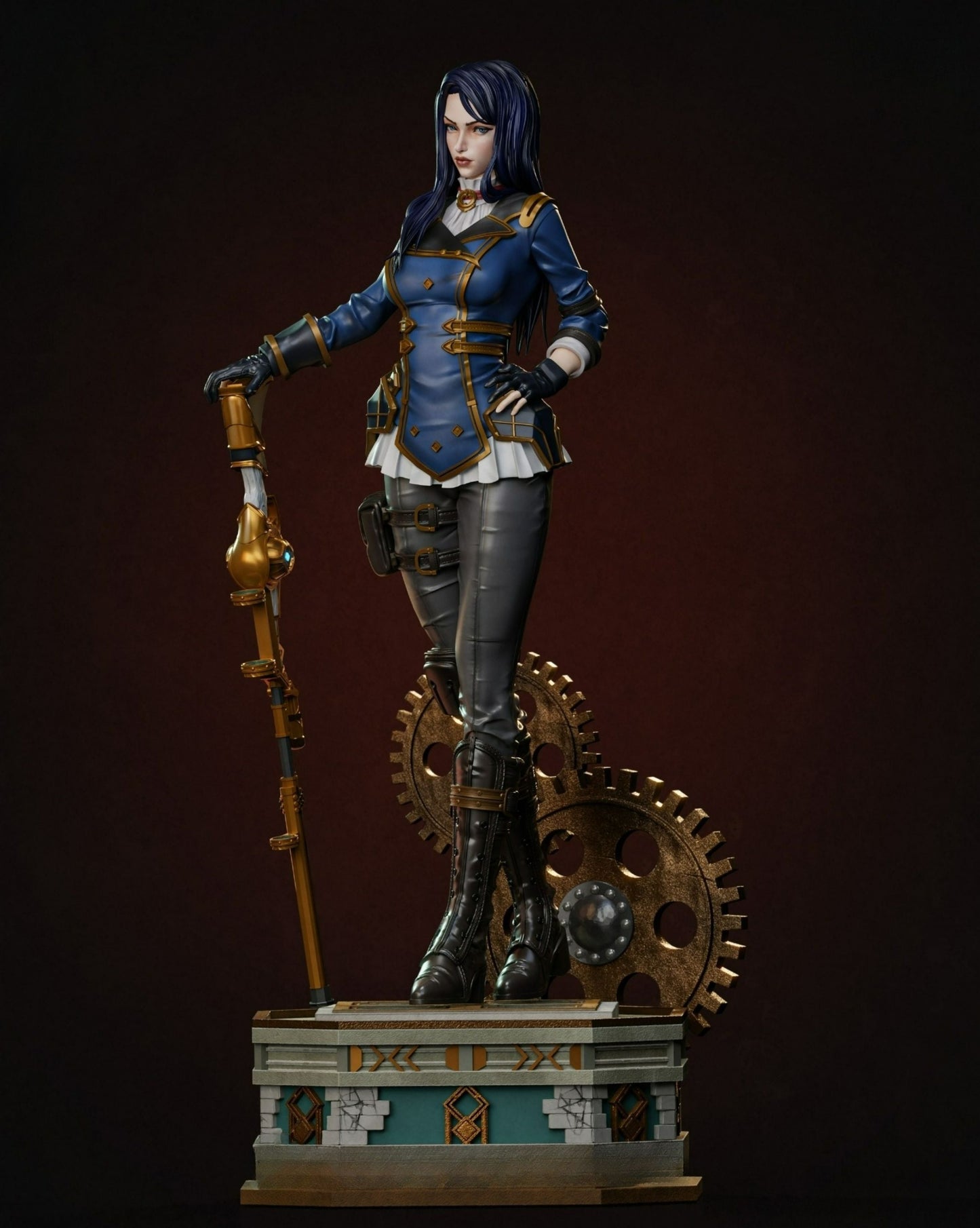 Caitlyn Arcane Statue - League of Legends - Collectible Garage Kit