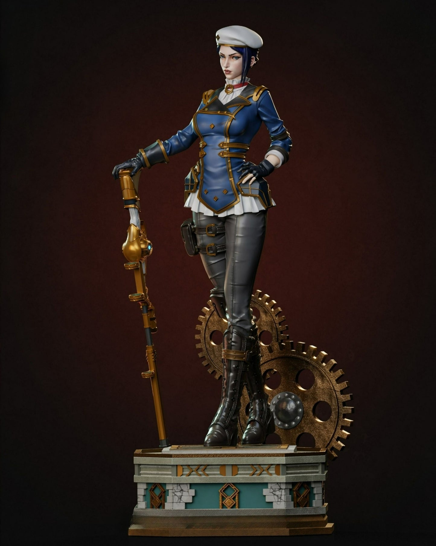 Caitlyn Arcane Statue - League of Legends - Collectible Garage Kit