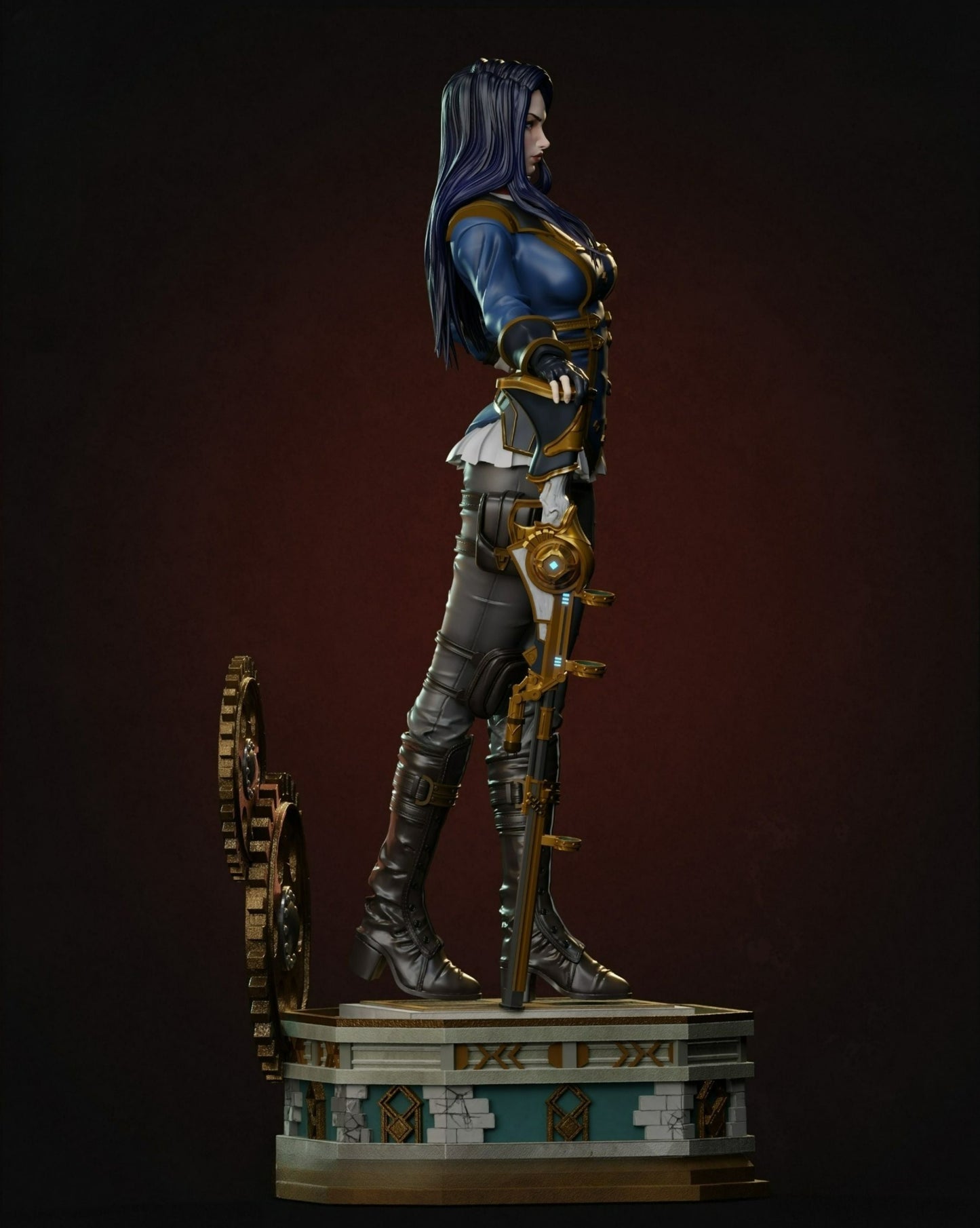 Caitlyn Arcane Statue - League of Legends - Collectible Garage Kit