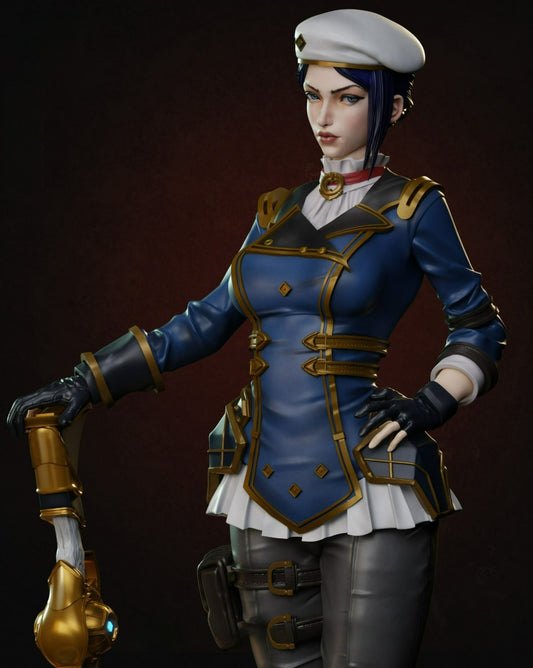 Caitlyn Arcane Statue - League of Legends - Collectible Garage Kit