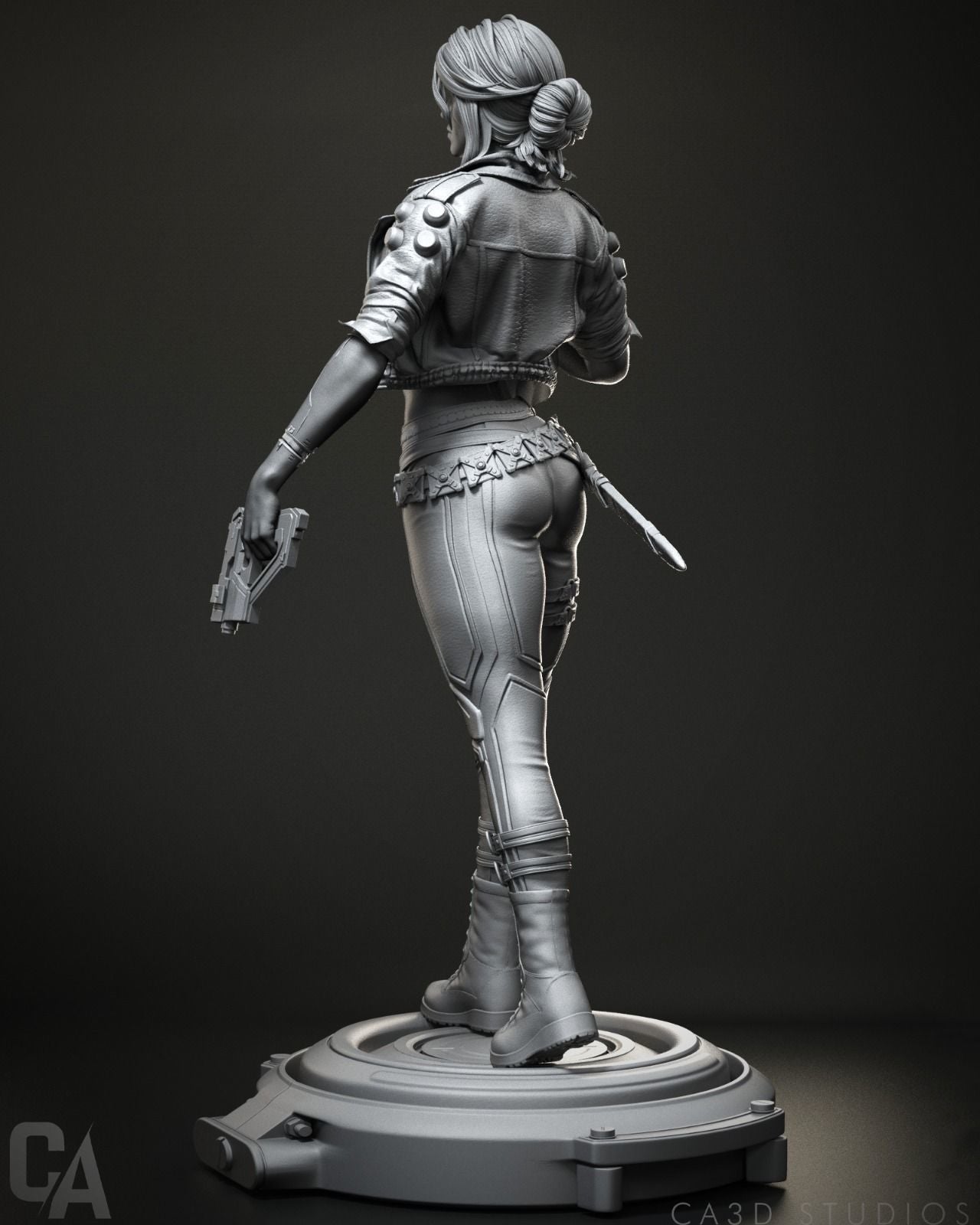 Cyberpunk Ciri Statue - Witcher - Collectible Garage Kit