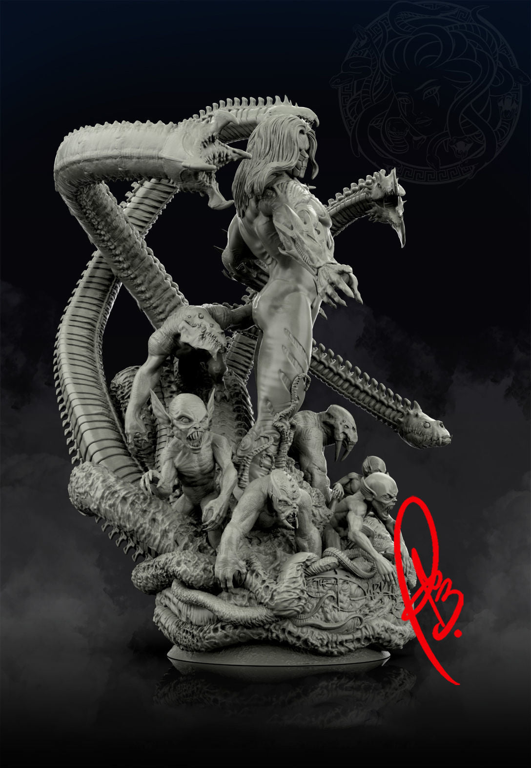 Darkness Statue - Fantasy Villain - Collectible Garage Kit