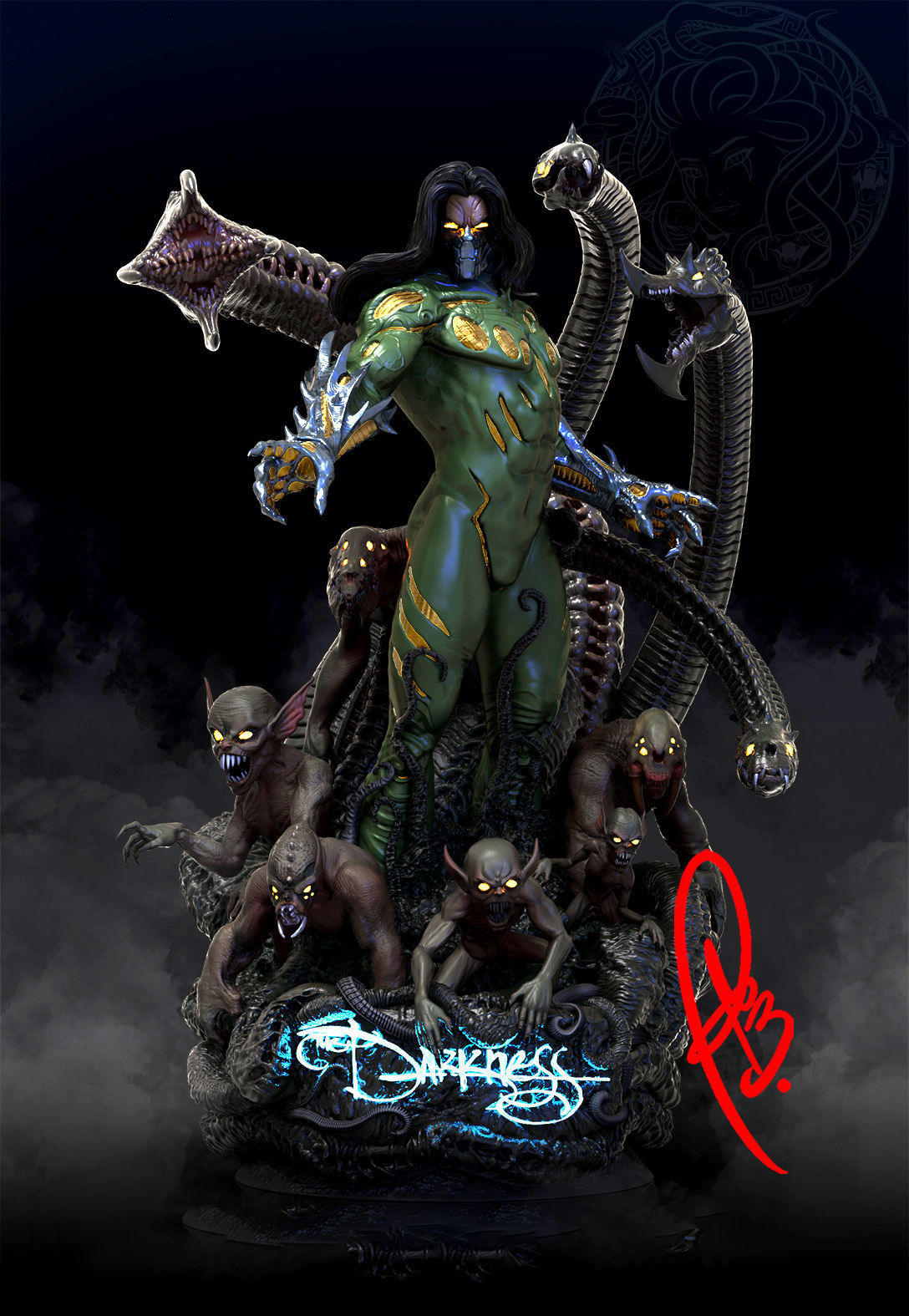 Darkness Statue - Fantasy Villain - Collectible Garage Kit