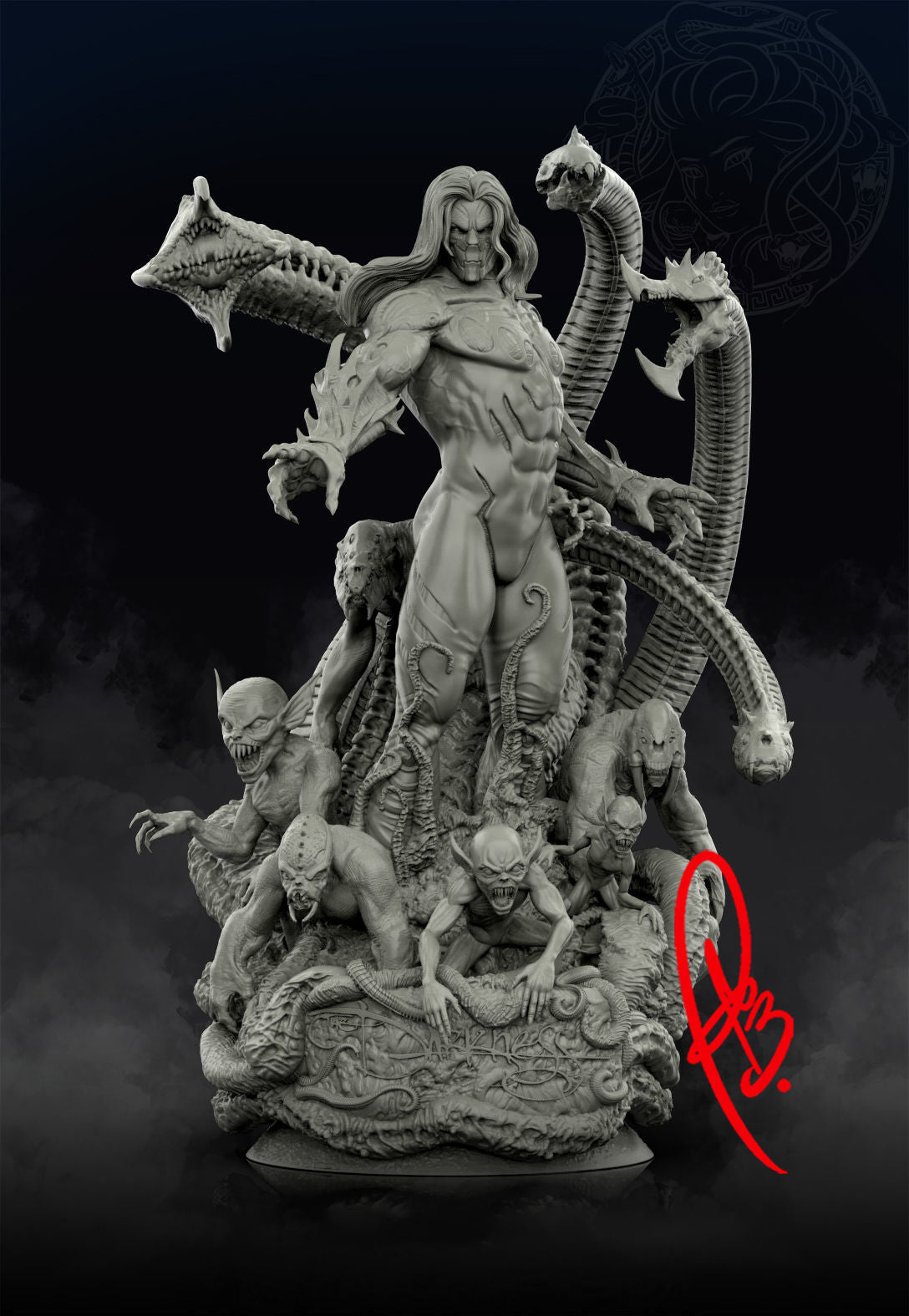 Darkness Statue - Fantasy Villain - Collectible Garage Kit