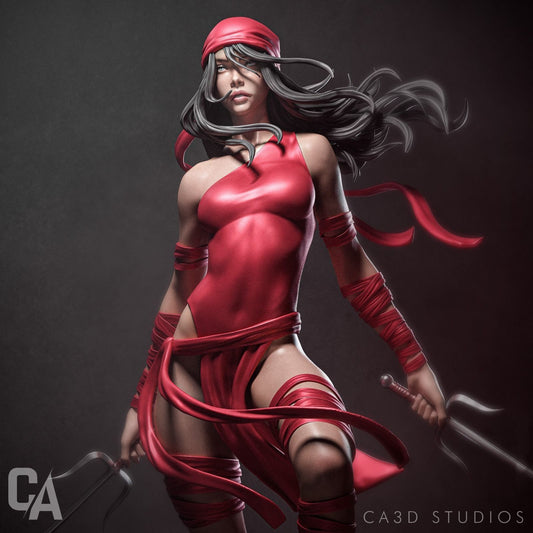 Elektra Statue - Collectible Garage Kit