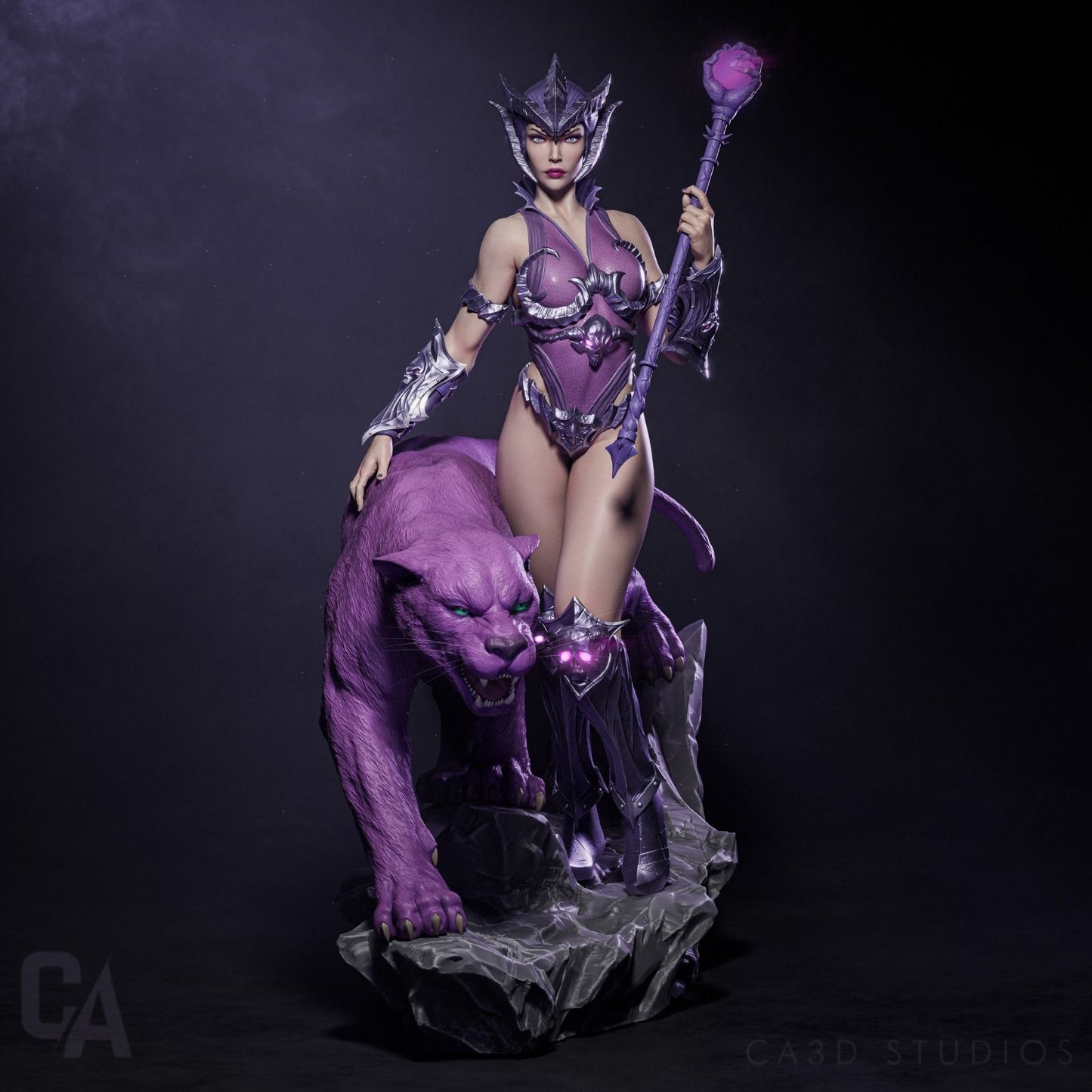 Evil Lyn Statue - Masters of the Universe - Collectible Garage Kit