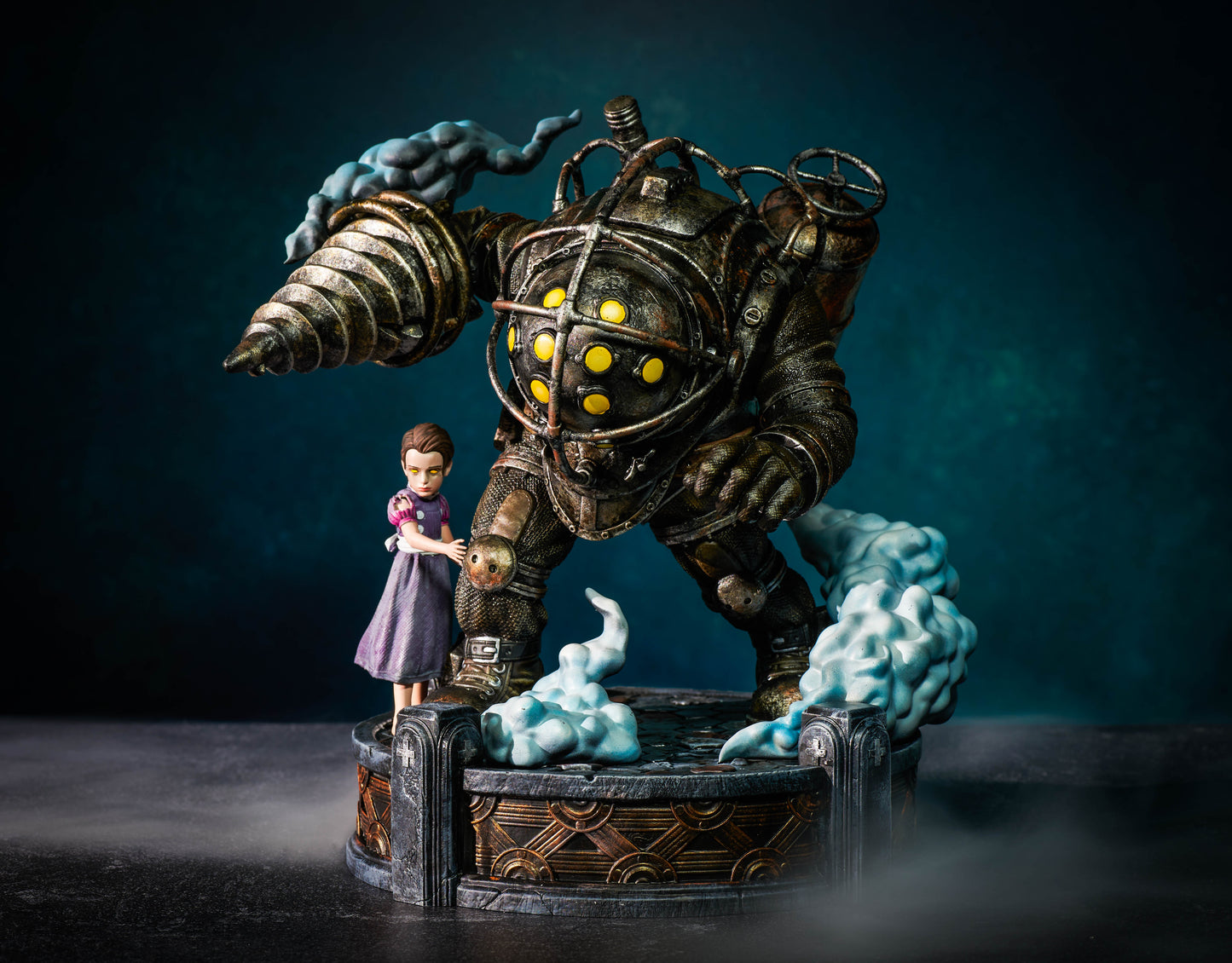 Big Daddy and Little Sister Statue - Bioshock - Collectible Garage Kit