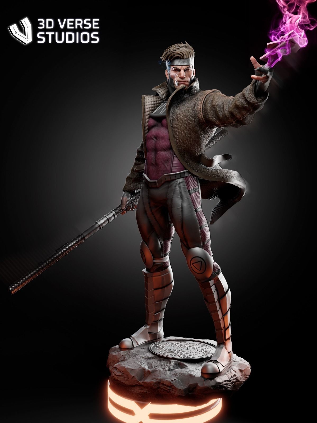 Gambit Statue - X-Men  - Collectible Garage Kit