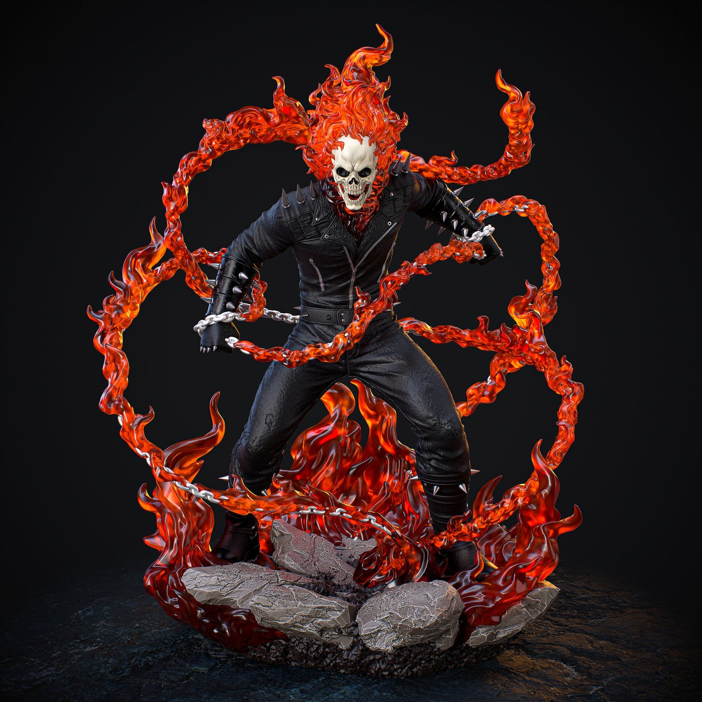 Ghost Rider Statue - Marvel - Collectible Garage Kit