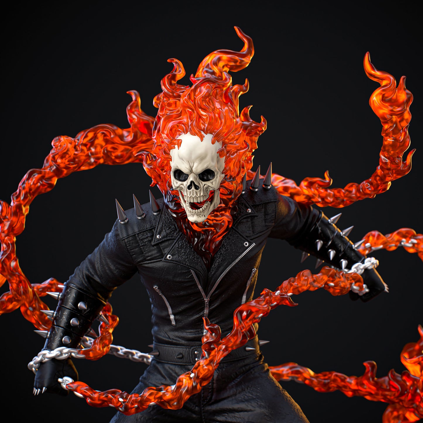 Ghost Rider Statue - Marvel - Collectible Garage Kit