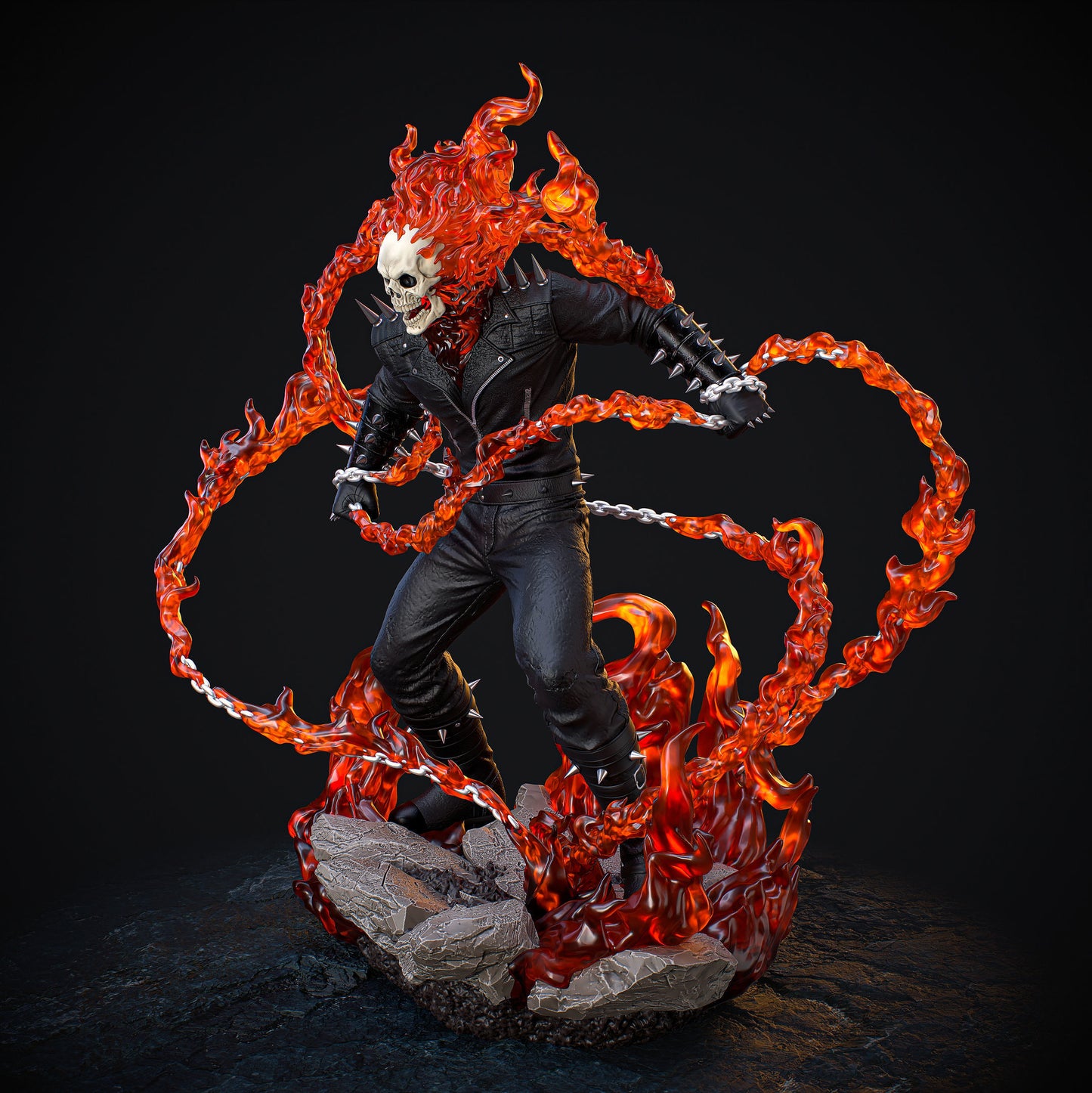 Ghost Rider Statue - Marvel - Collectible Garage Kit