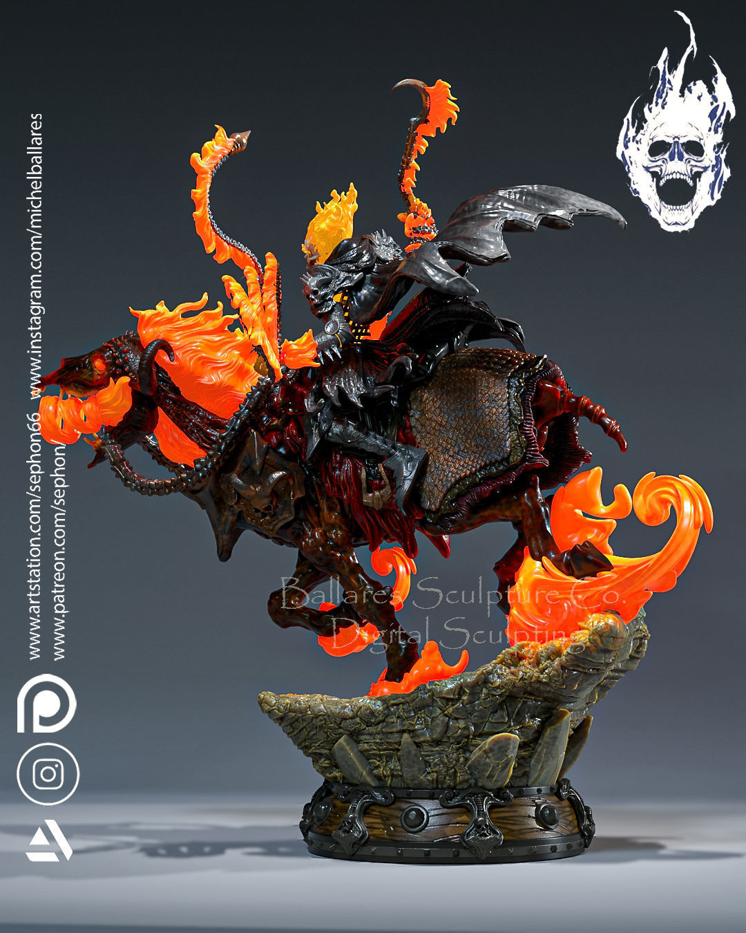 Ghost Rider Statue - Marvel - Collectible Garage Kit