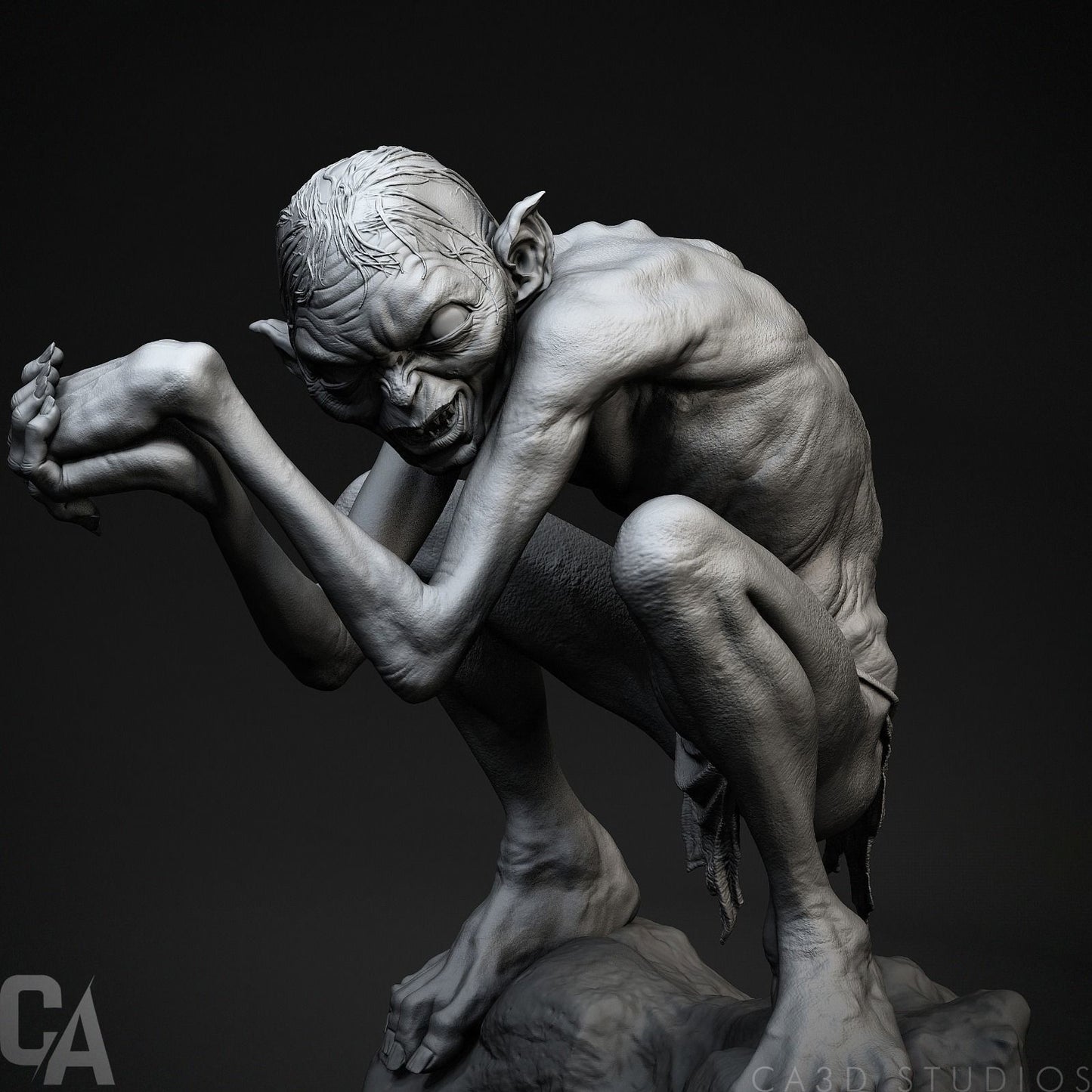 Gollum Statue - Lord of the Rings - Collectible Garage Kit