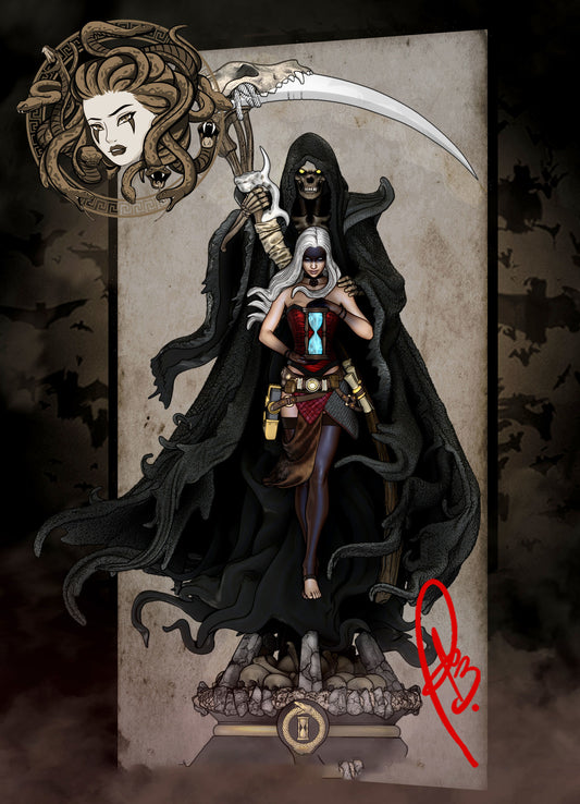 Grimm Reaper Statue - Death Personification - Collectible Garage Kit